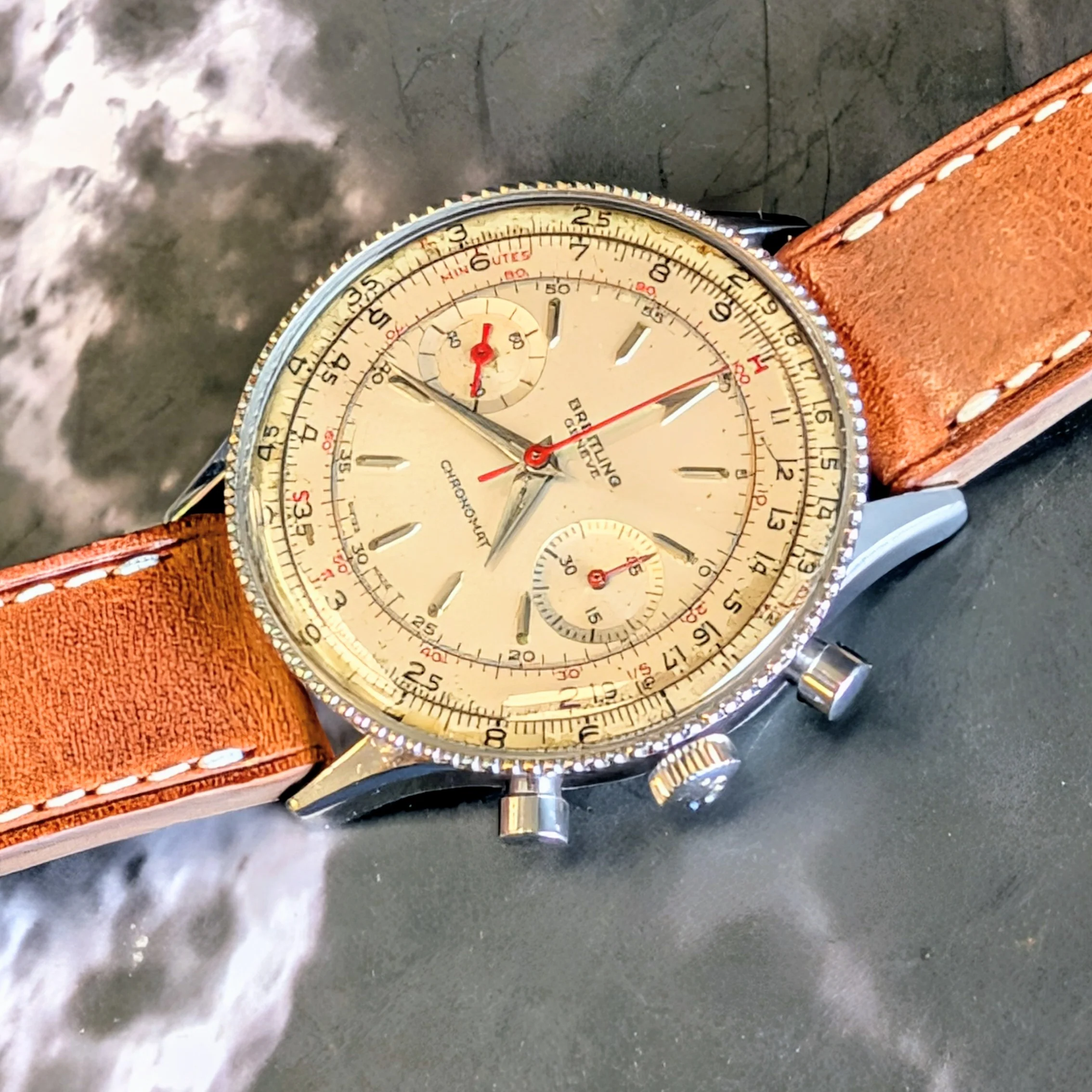 Breitling Chronomat 808 Watch 17 Jewels Venus 175 37mm Swiss Wristwatch - Image 11