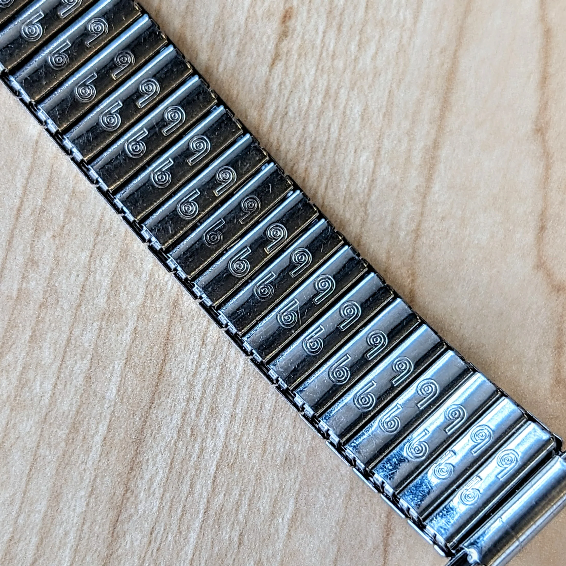 Vintage BRITE Flex Watchband 16-22mm Expansion Bracelet ALL S.S. - Image 10