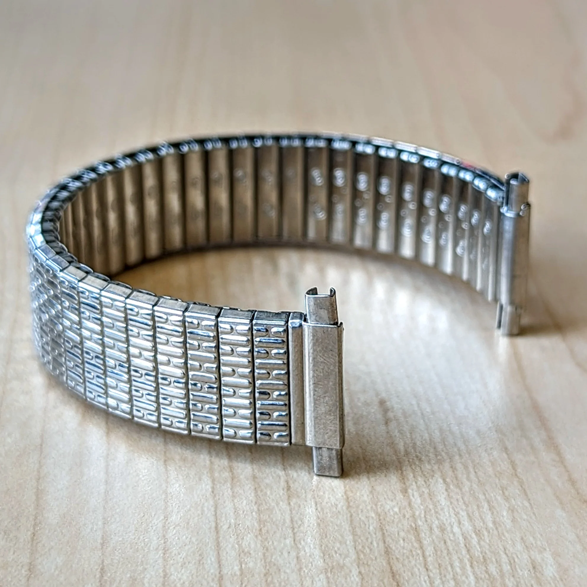 Vintage BRITE Flex Watchband 16-22mm Expansion Bracelet ALL S.S. - Image 3