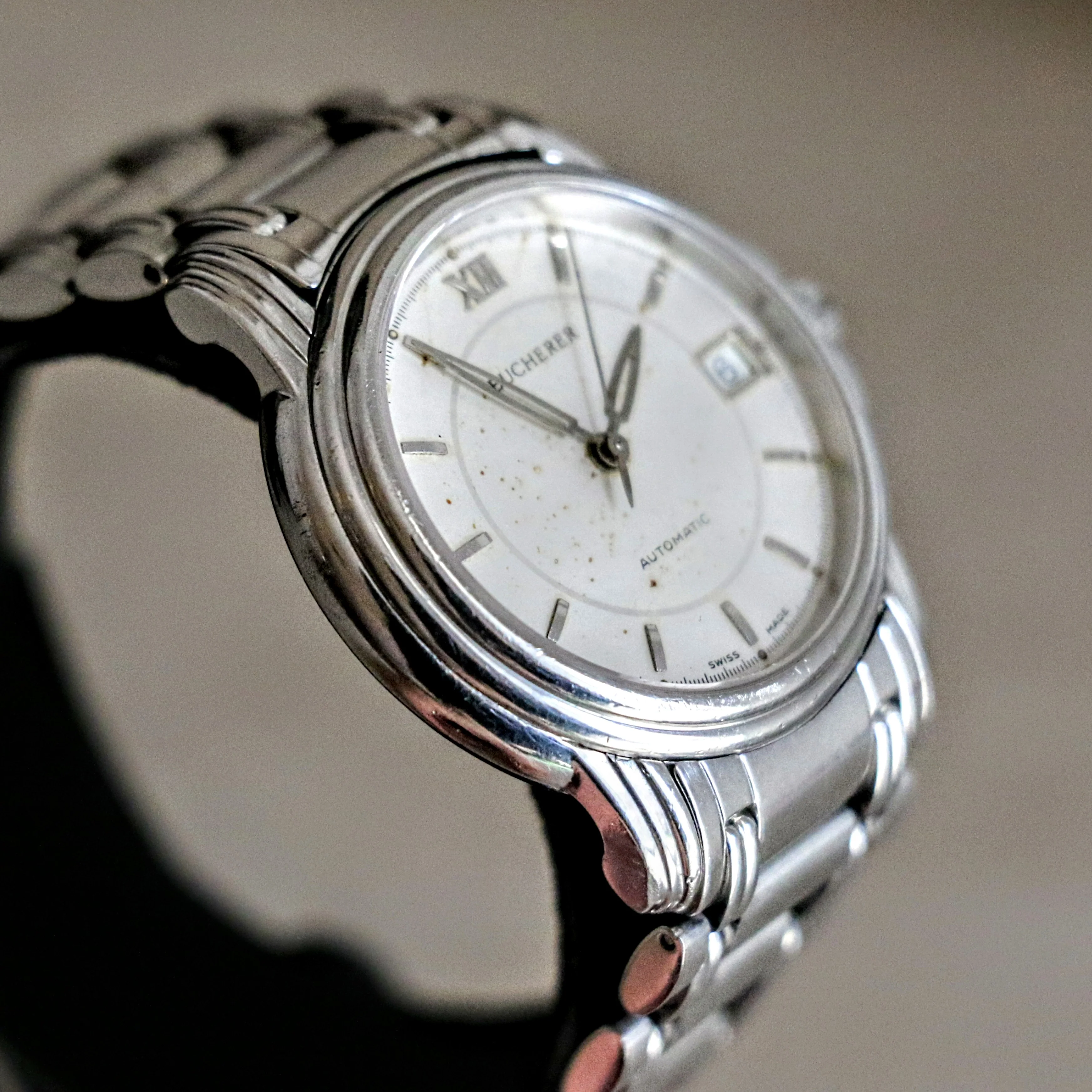 BUCHERER Archimedes Automatic Wristwatch 25 Jewels ADJ Ref. 2824-505 Swiss Made Watch - Image 6
