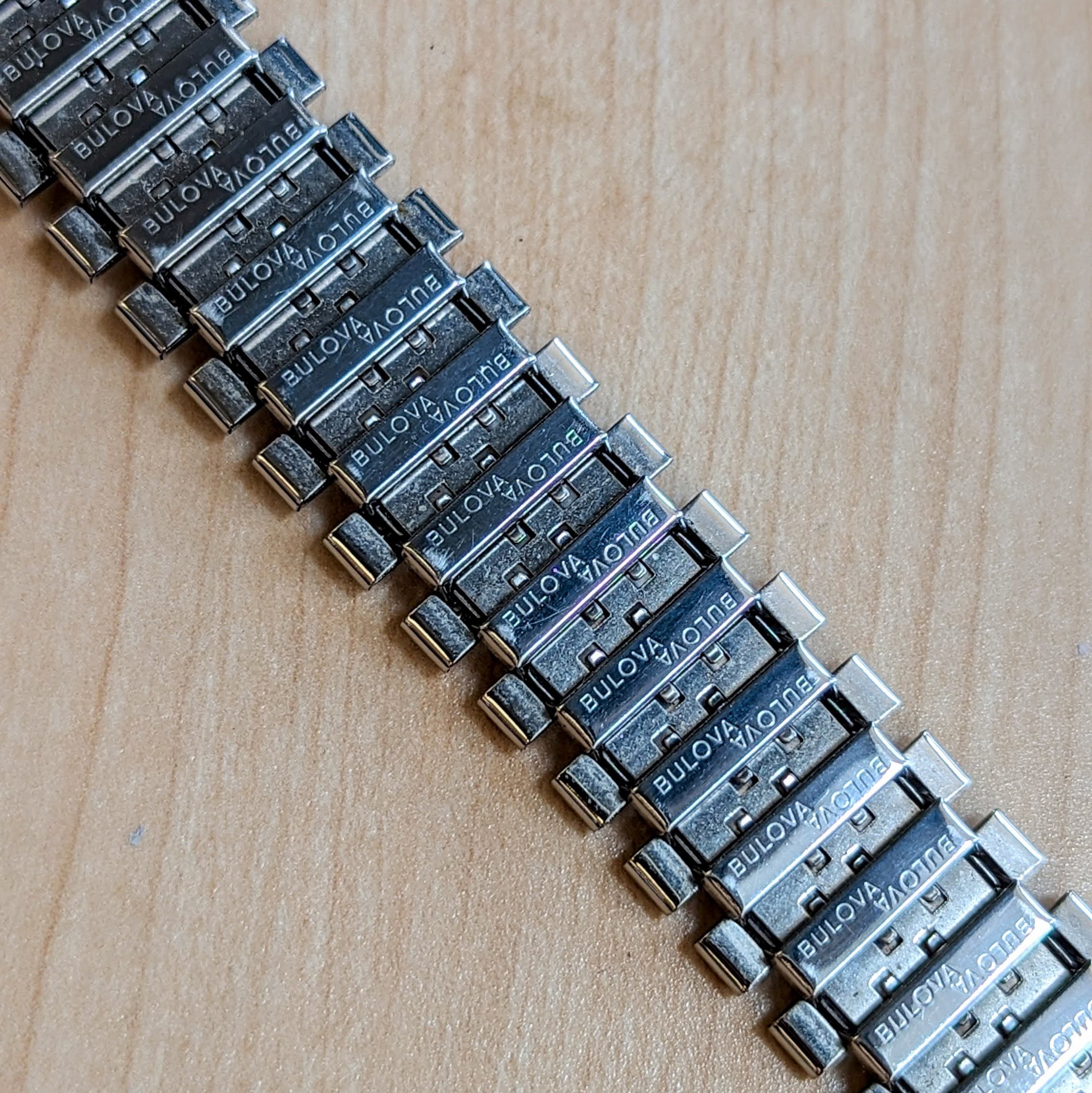 Vintage BULOVA Expansion Watchband 17-22mm Flex Bracelet ALL S.S. - Never Worn! - Image 6