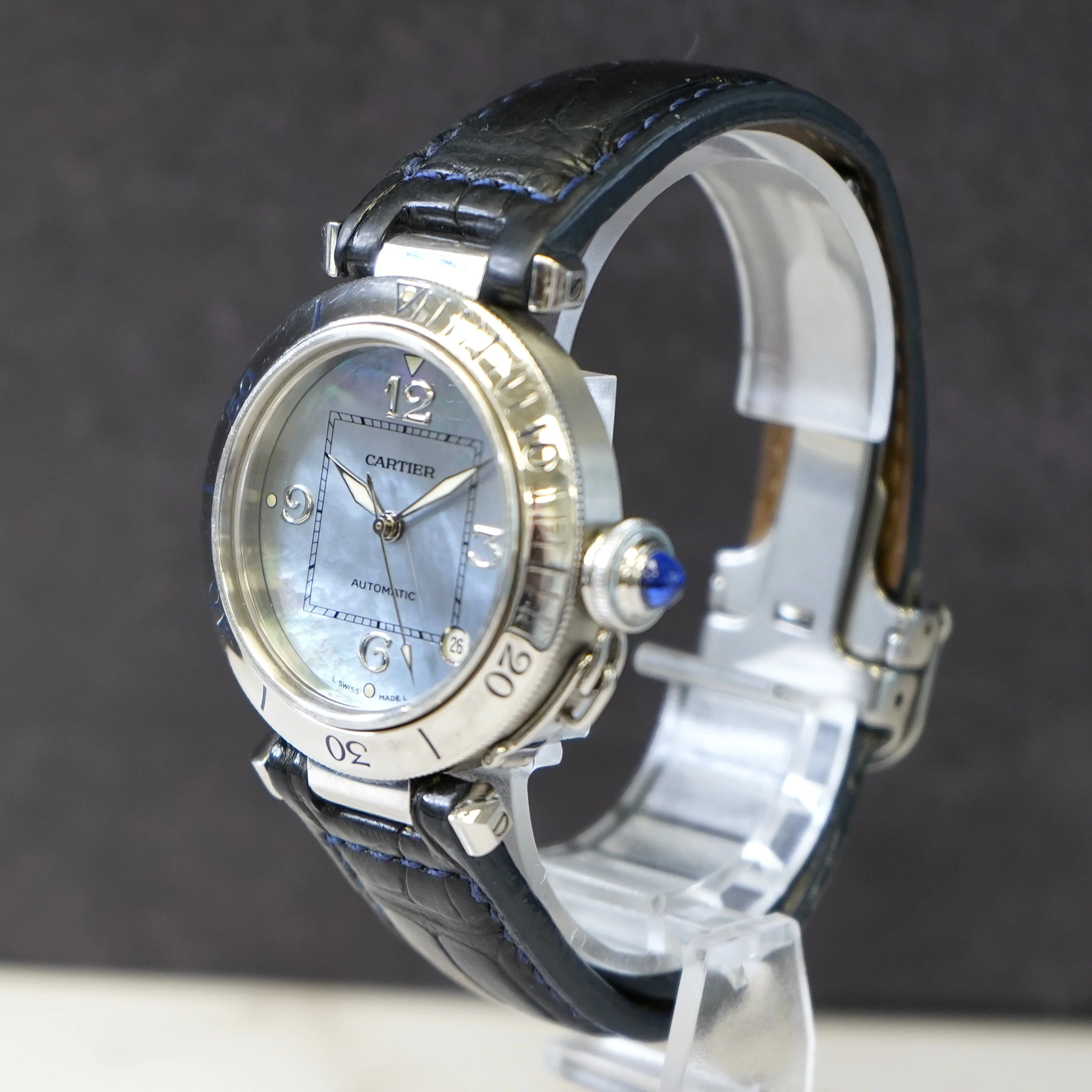 Vintage Cartier Pasha Automatic Watch 1030 1 35mm Original Bracelet - Image 6