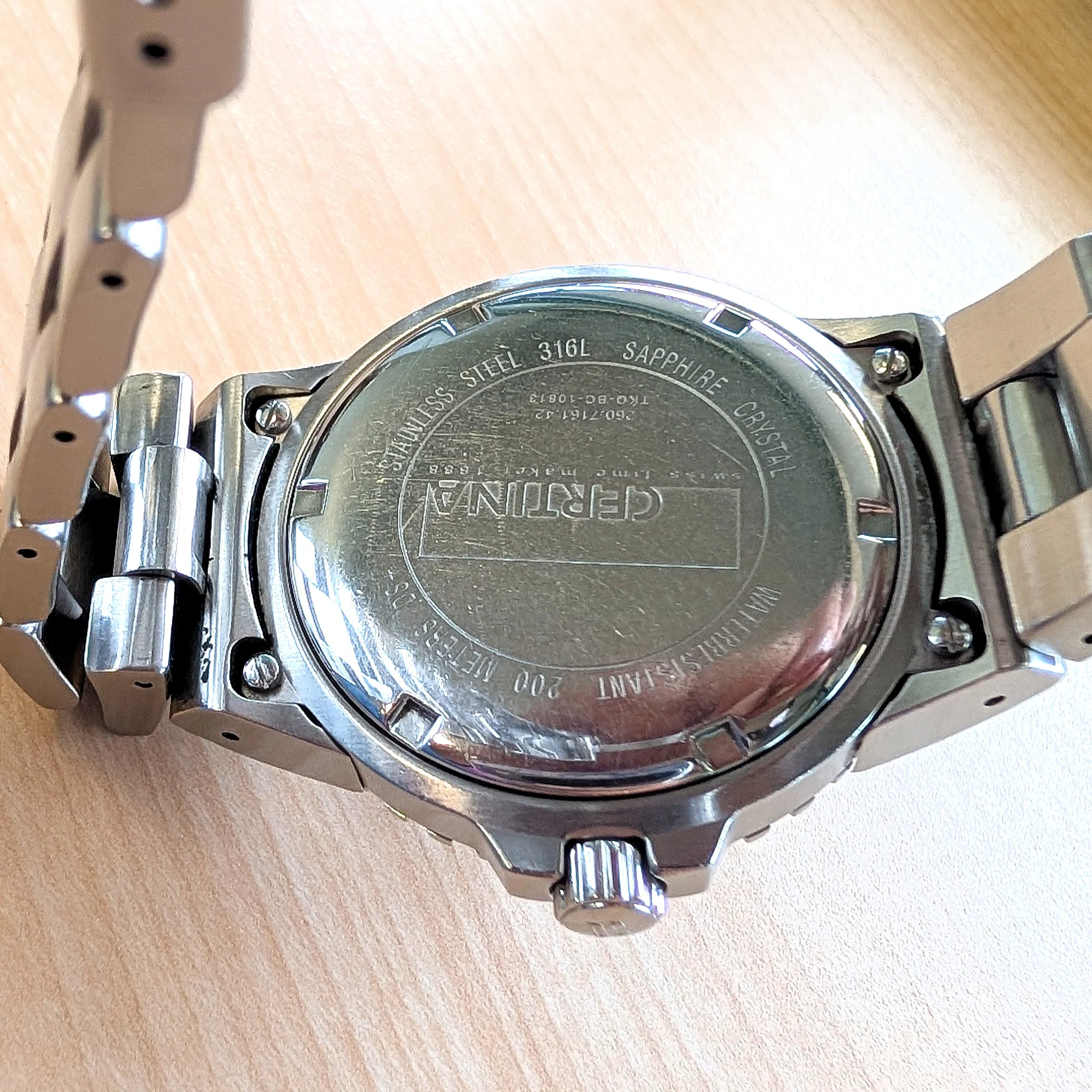 Vintage Certina DS Master Diver Watch ALL S.S. Wristwatch - Ref. 260.7161.42 - Image 11
