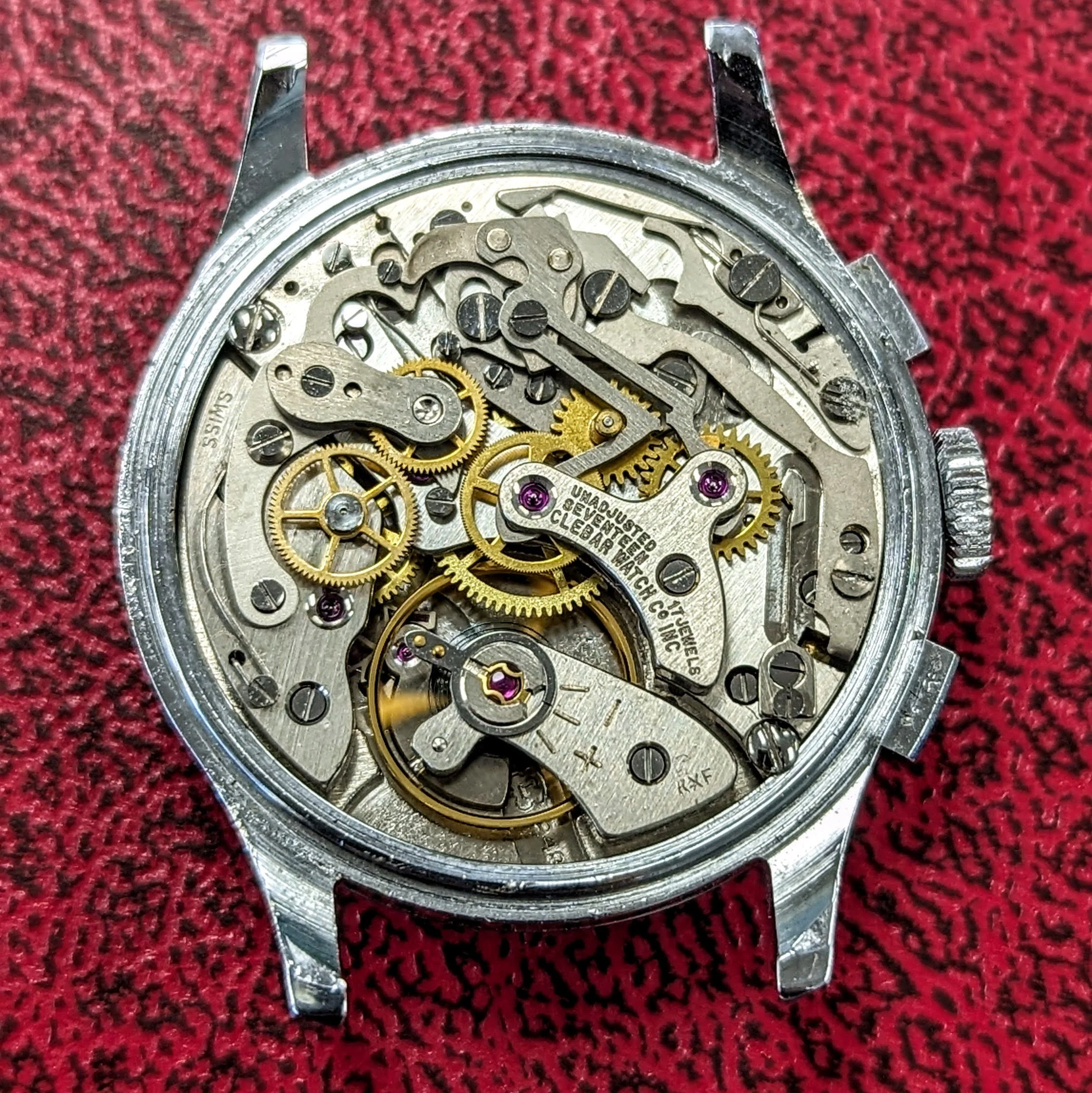 Vintage CLEBAR Chronograph Wristwatch Cal. Landeron 248 Swiss Made Wristwatch - Image 13