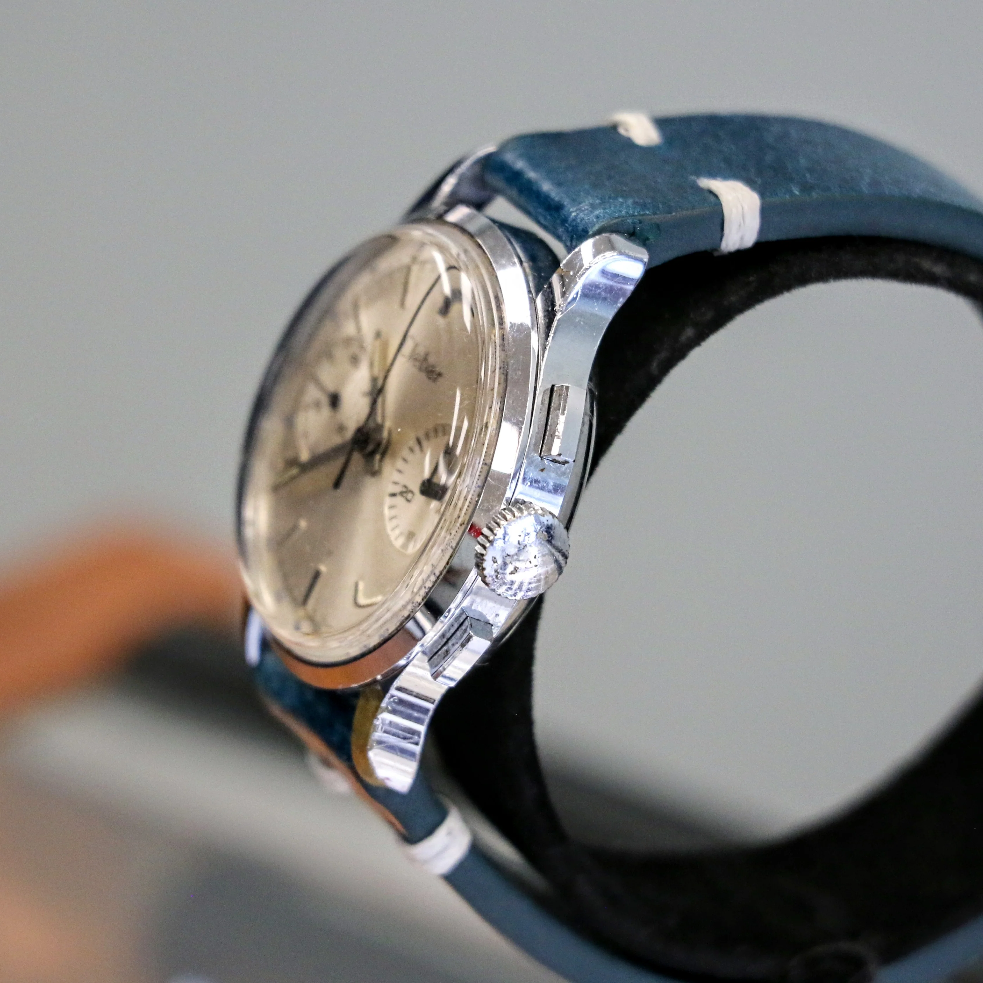 Vintage CLEBAR Chronograph Wristwatch Cal. Landeron 248 Swiss Made Wristwatch - Image 5