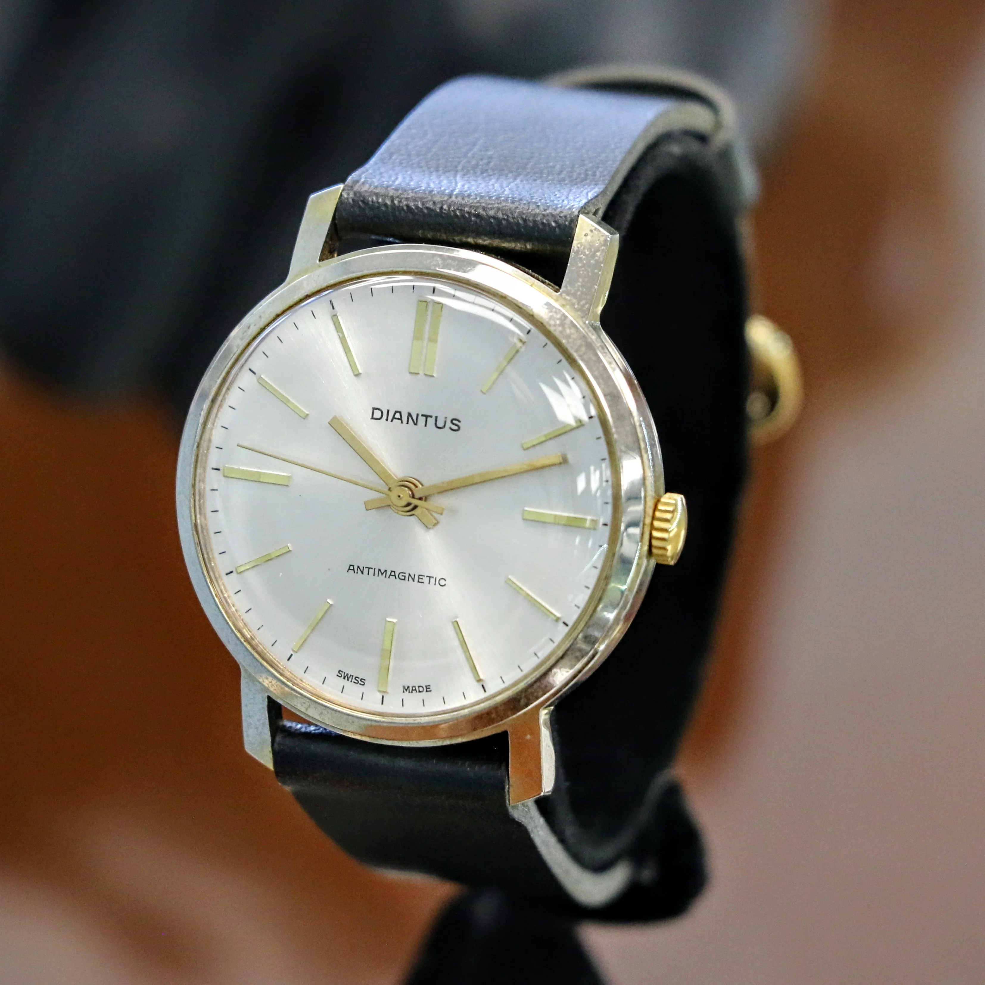 1960's DIANTUS Antimagnetic Watch Cal. EB 8800 Swiss Made Vintage Wristwatch - Image 6
