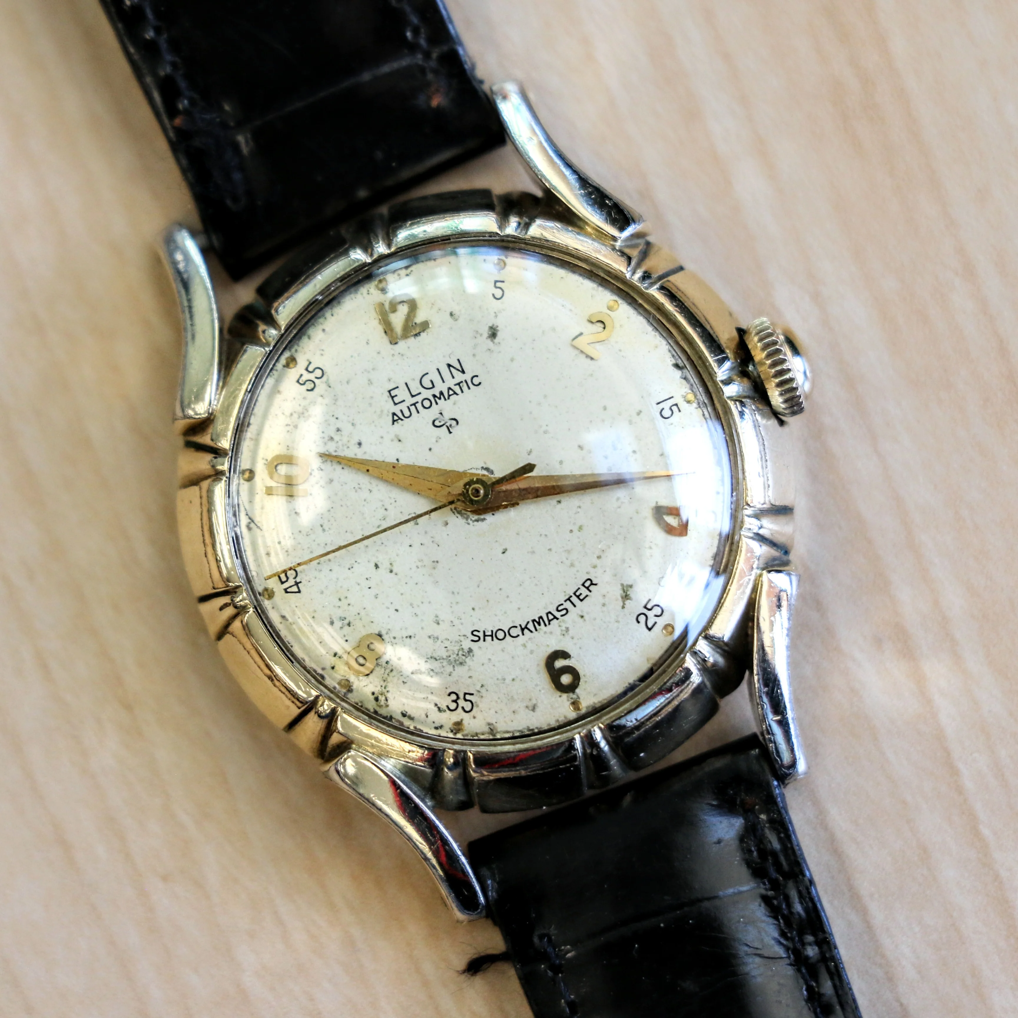Vintage ELGIN Automatic Watch Durapower Shockmaster Ref. 6806 Wristwatch "Bottlecap" - Image 10