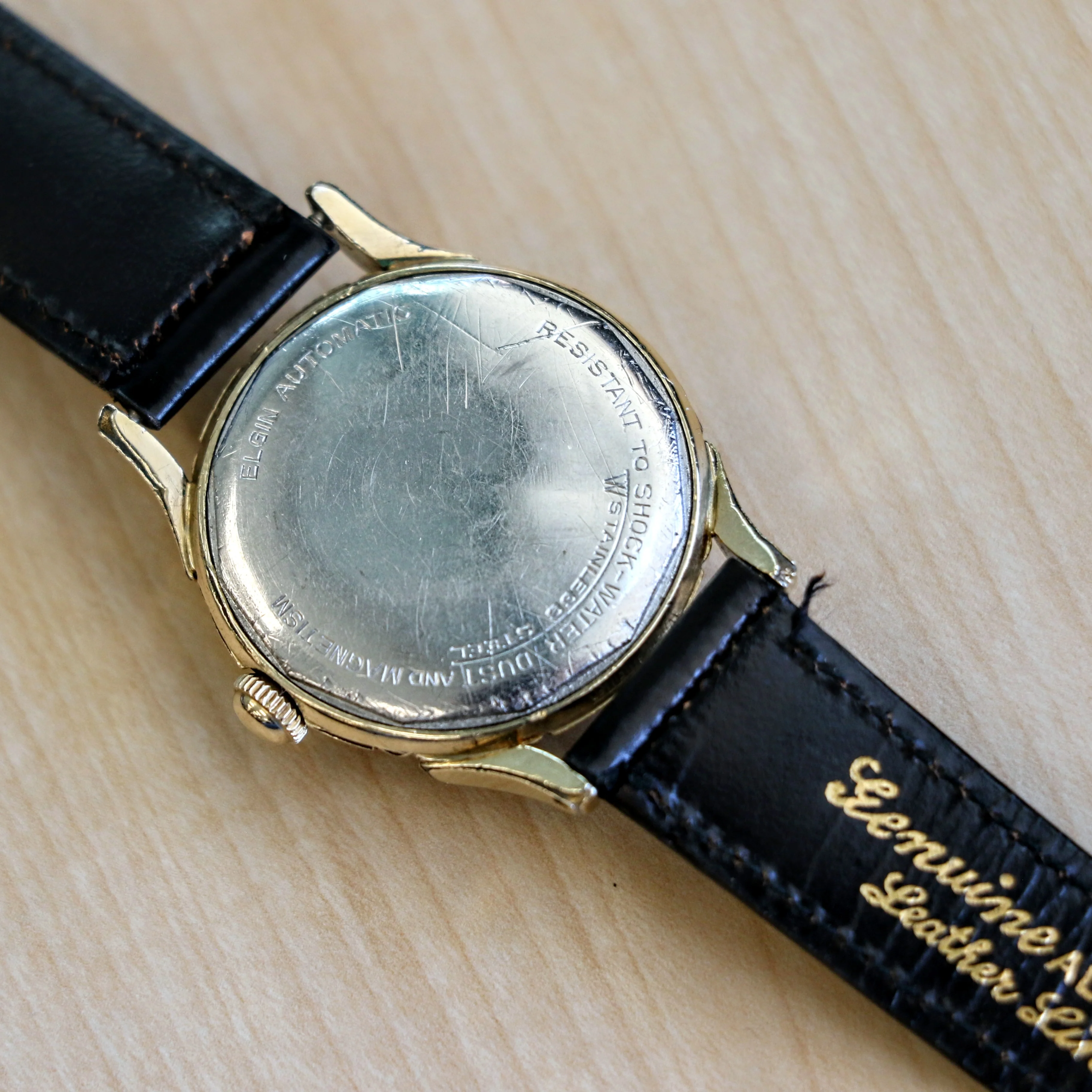 Vintage ELGIN Automatic Watch Durapower Shockmaster Ref. 6806 Wristwatch "Bottlecap" - Image 11