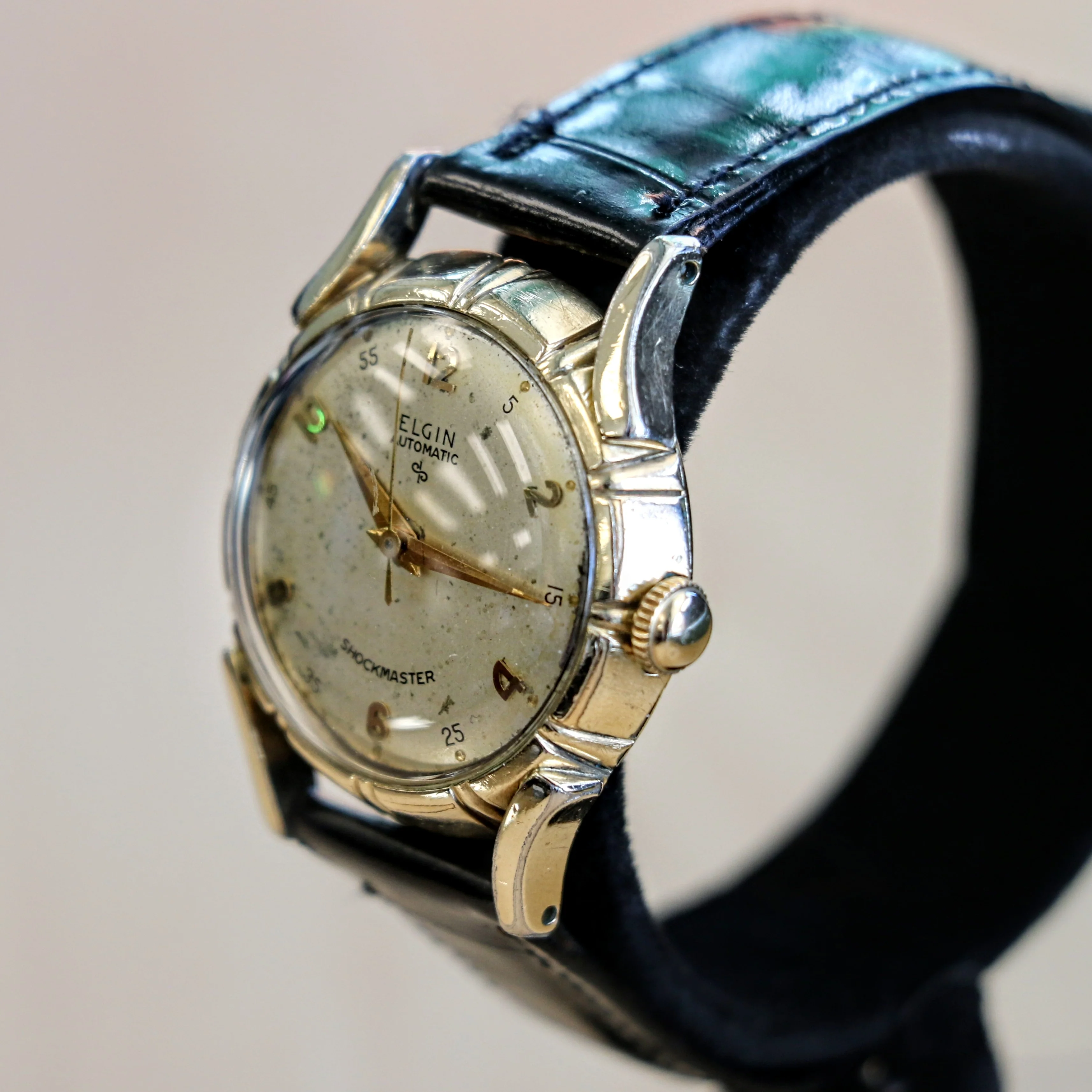 Vintage ELGIN Automatic Watch Durapower Shockmaster Ref. 6806 Wristwatch "Bottlecap" - Image 5