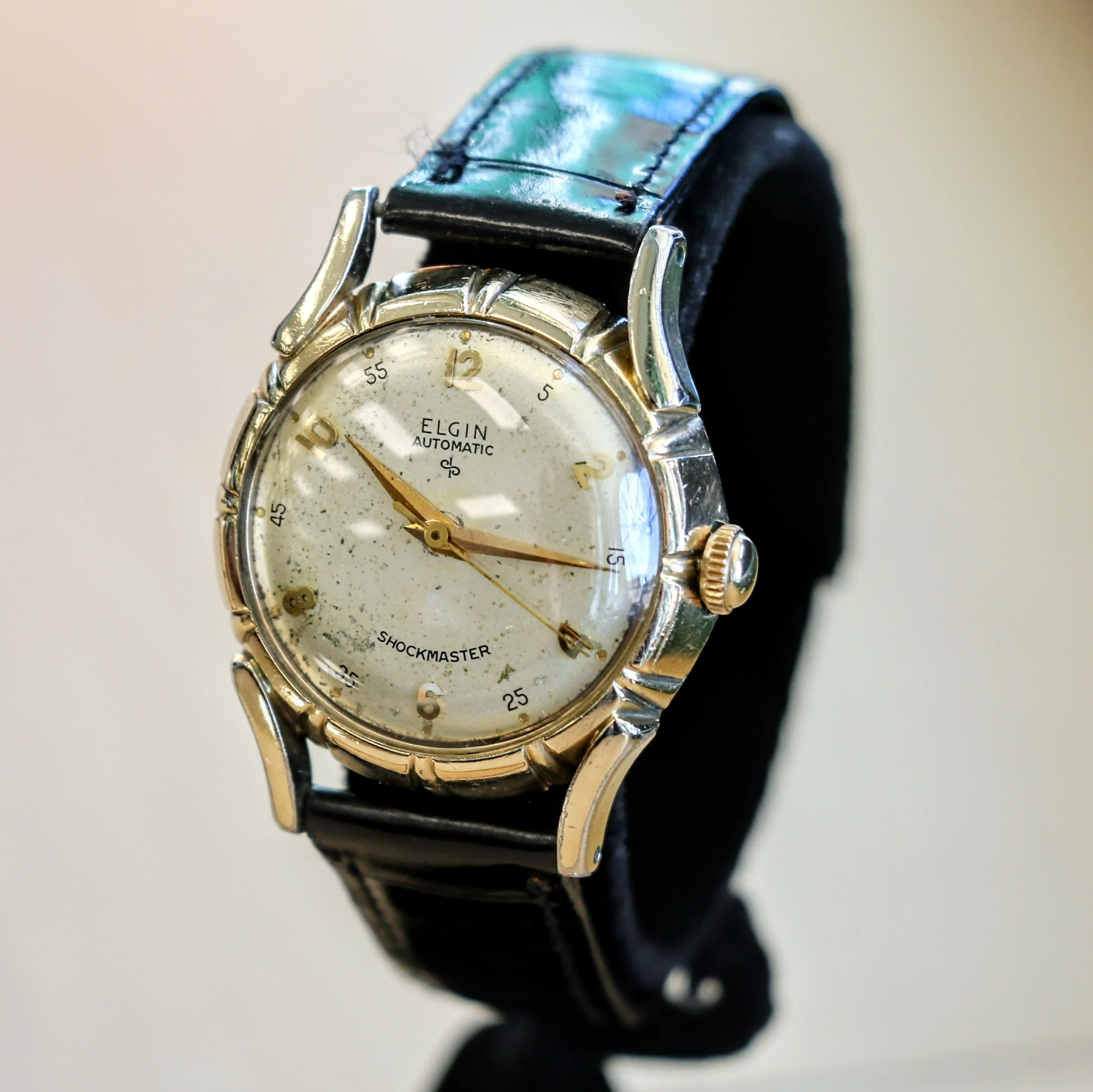 Vintage ELGIN Automatic Watch Durapower Shockmaster Ref. 6806 Wristwatch "Bottlecap" - Image 6