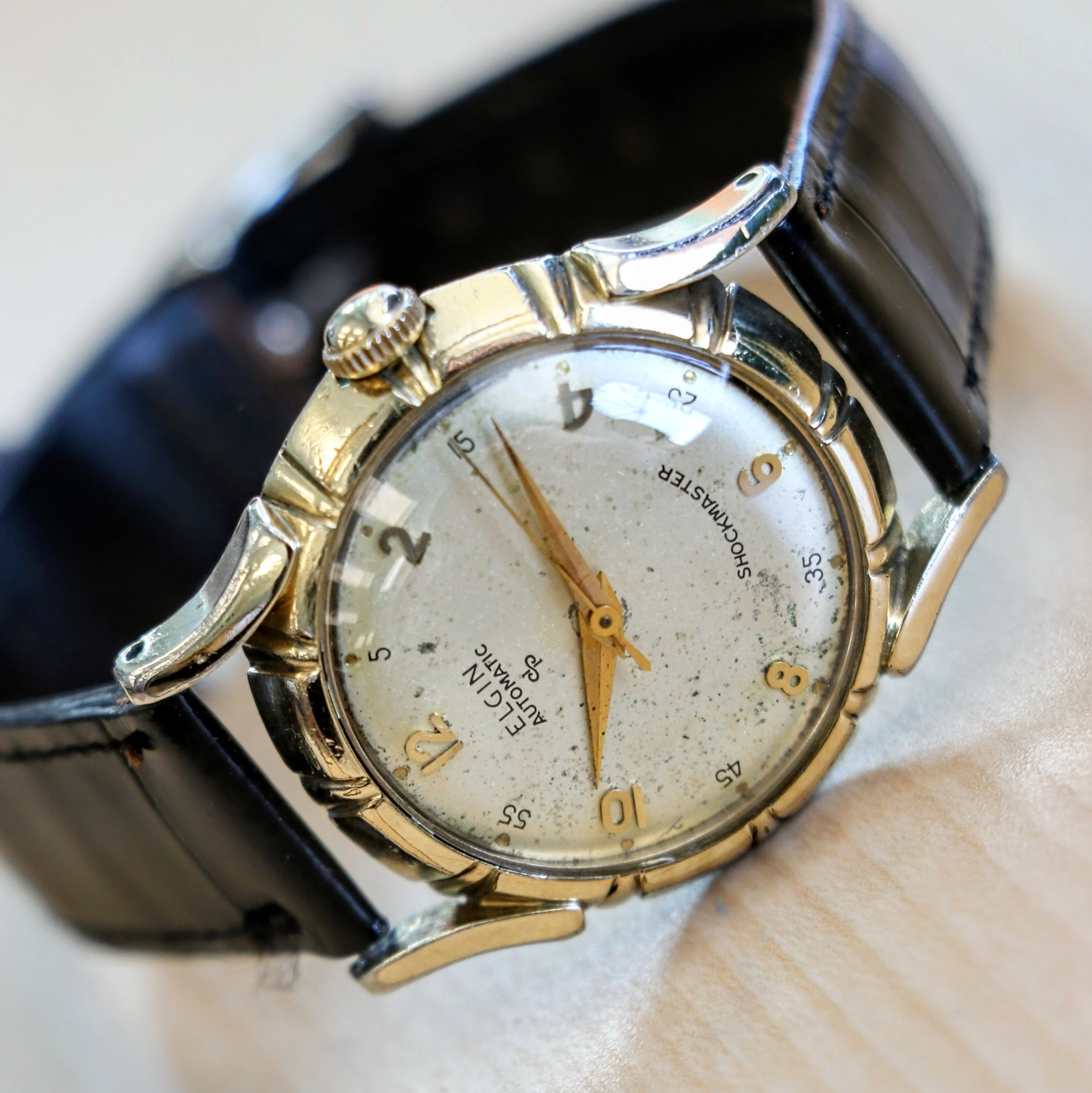 Vintage ELGIN Automatic Watch Durapower Shockmaster Ref. 6806 Wristwatch "Bottlecap" - Image 9