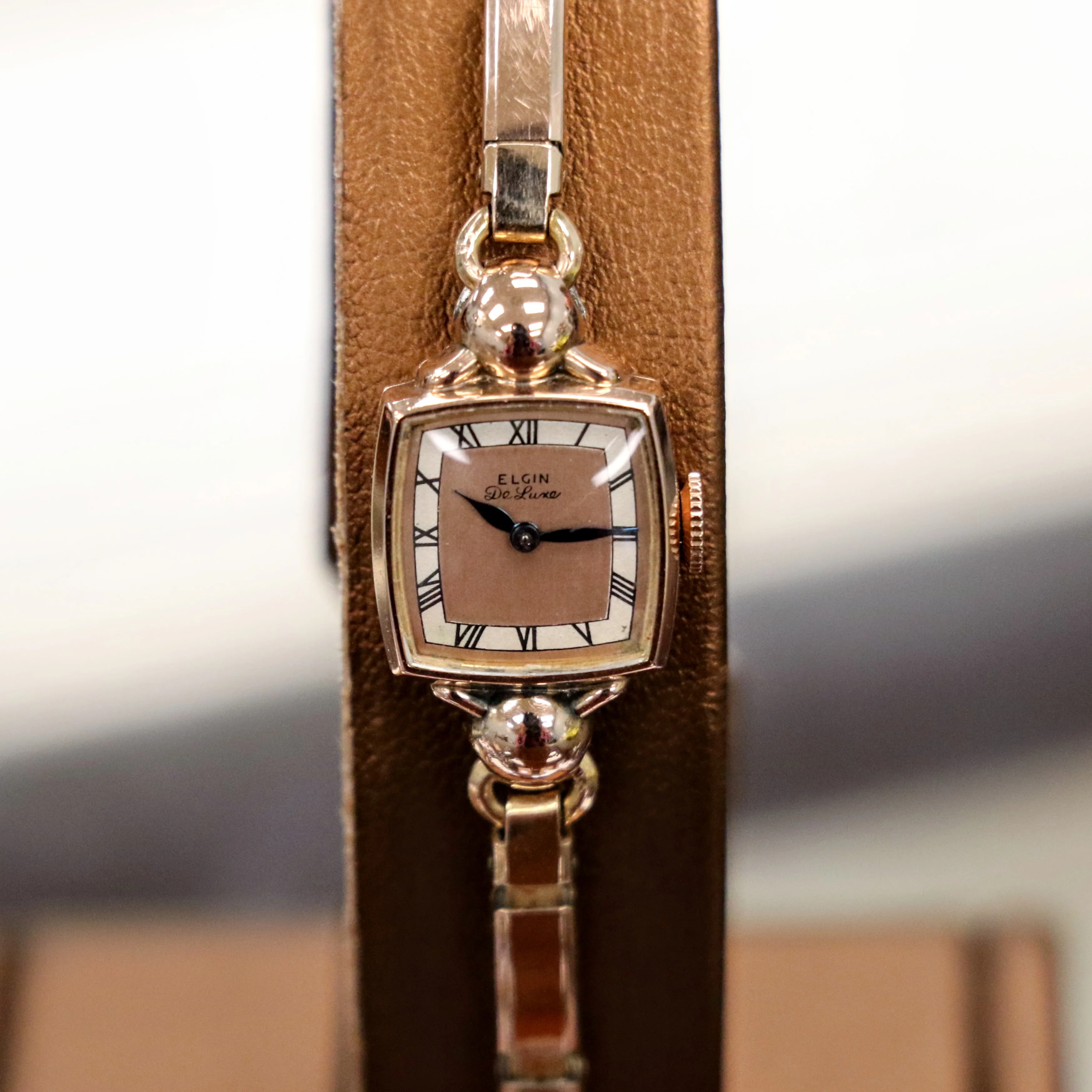 1941 ELGIN De Luxe Ladies Watch 17 Jewels Grade 617 U.S.A. Wristwatch - 10K Rose G.F. - Image 3