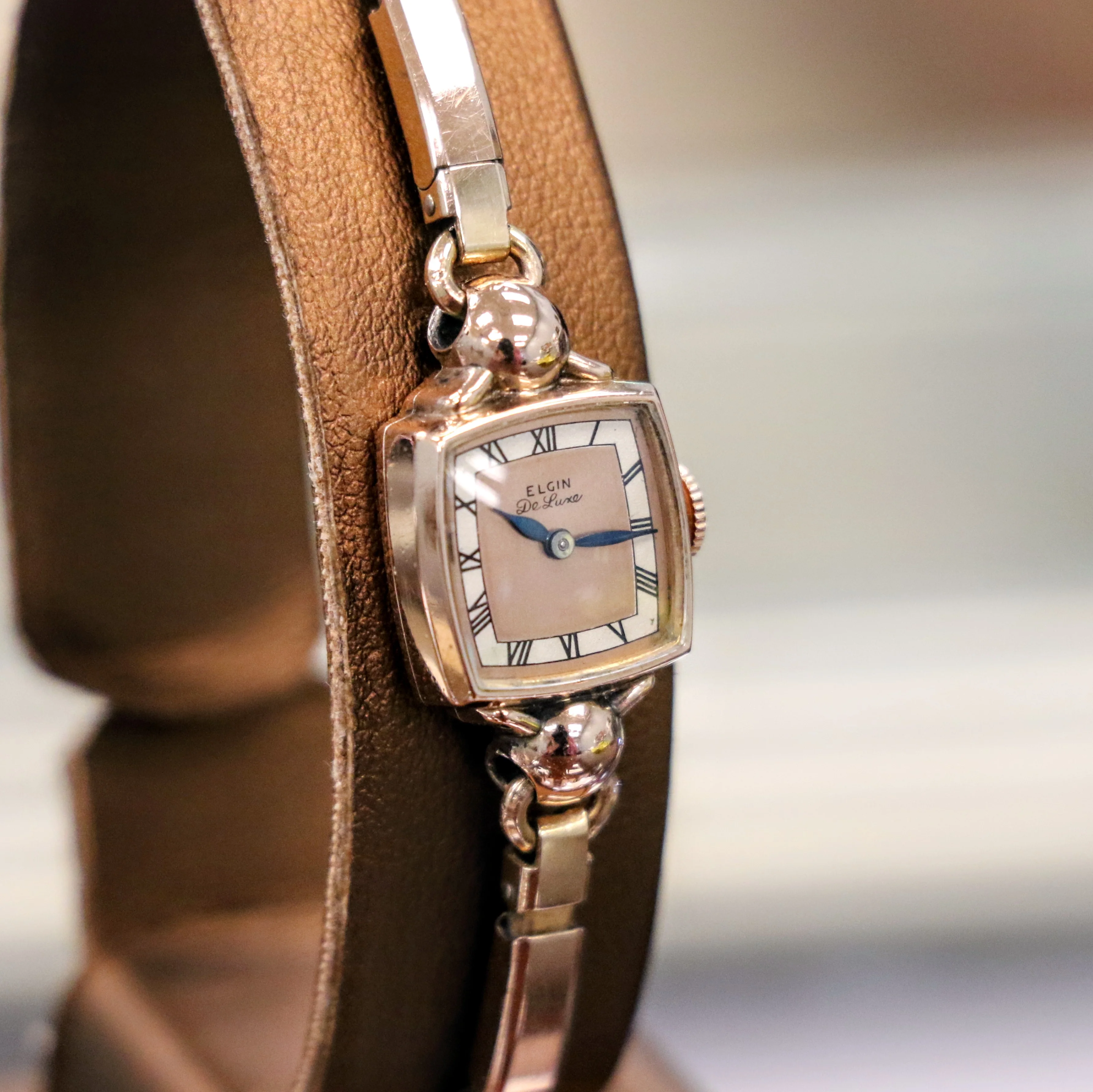 1941 ELGIN De Luxe Ladies Watch 17 Jewels Grade 617 U.S.A. Wristwatch - 10K Rose G.F. - Image 5