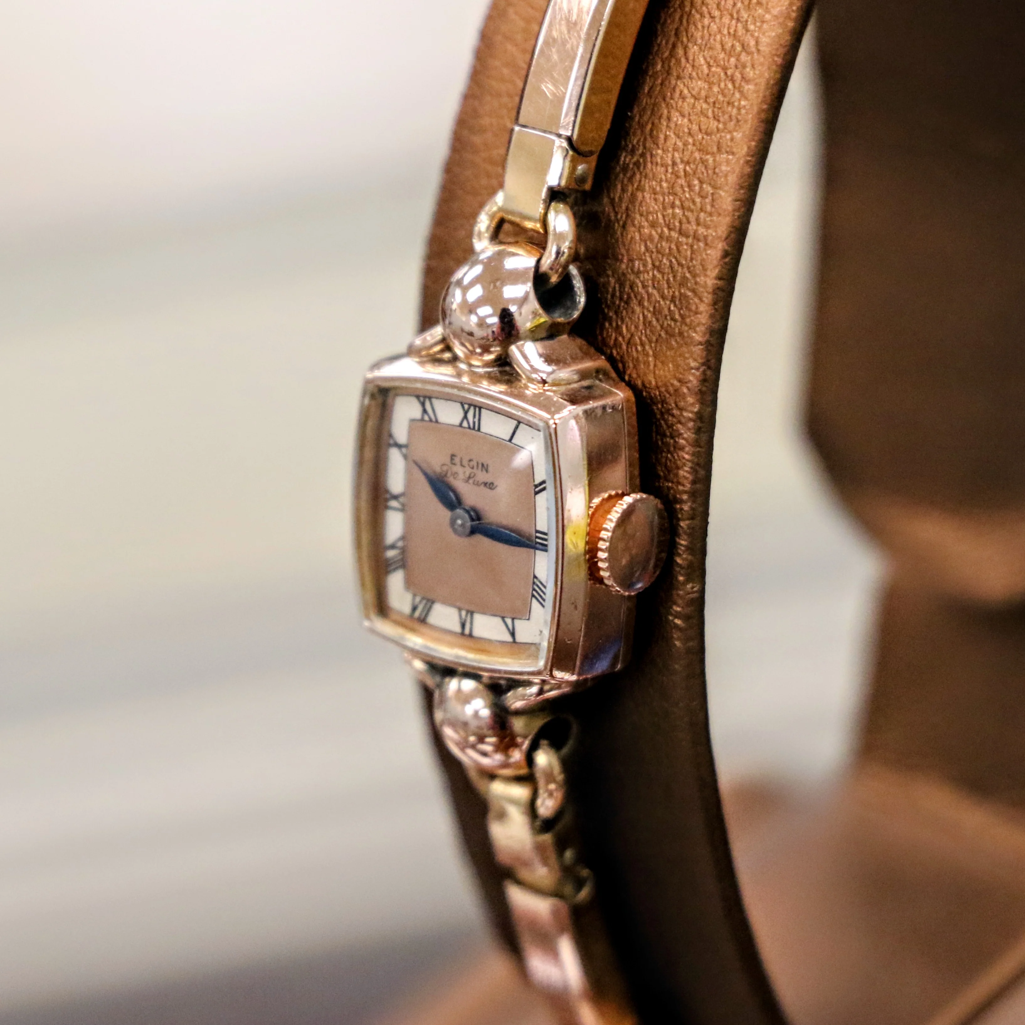 1941 ELGIN De Luxe Ladies Watch 17 Jewels Grade 617 U.S.A. Wristwatch - 10K Rose G.F. - Image 7