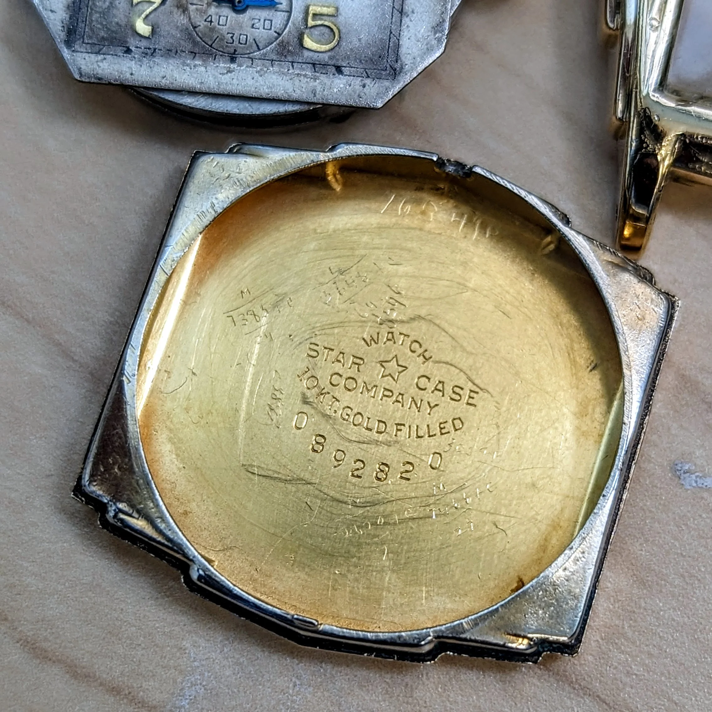 1933 ELGIN Art Deco Engraved Case Wristwatch 17 Jewels Grade 487 Vintage U.S.A Watch - Image 15