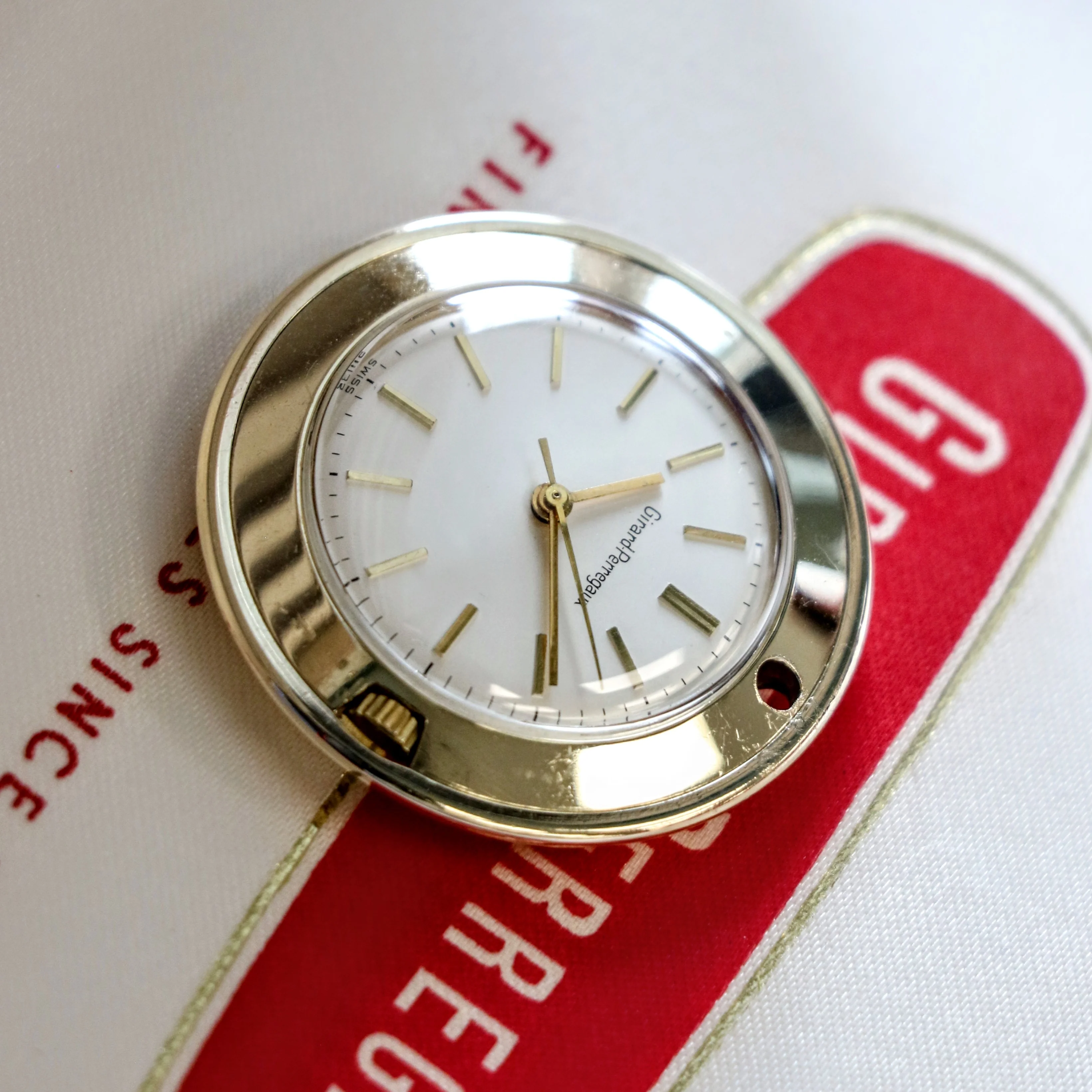 Girard Perregaux Pocket Watch17 Jewels "Personal Pocket Piece" - Full Kit: 3 PW Chains, Box & Papers - Image 8