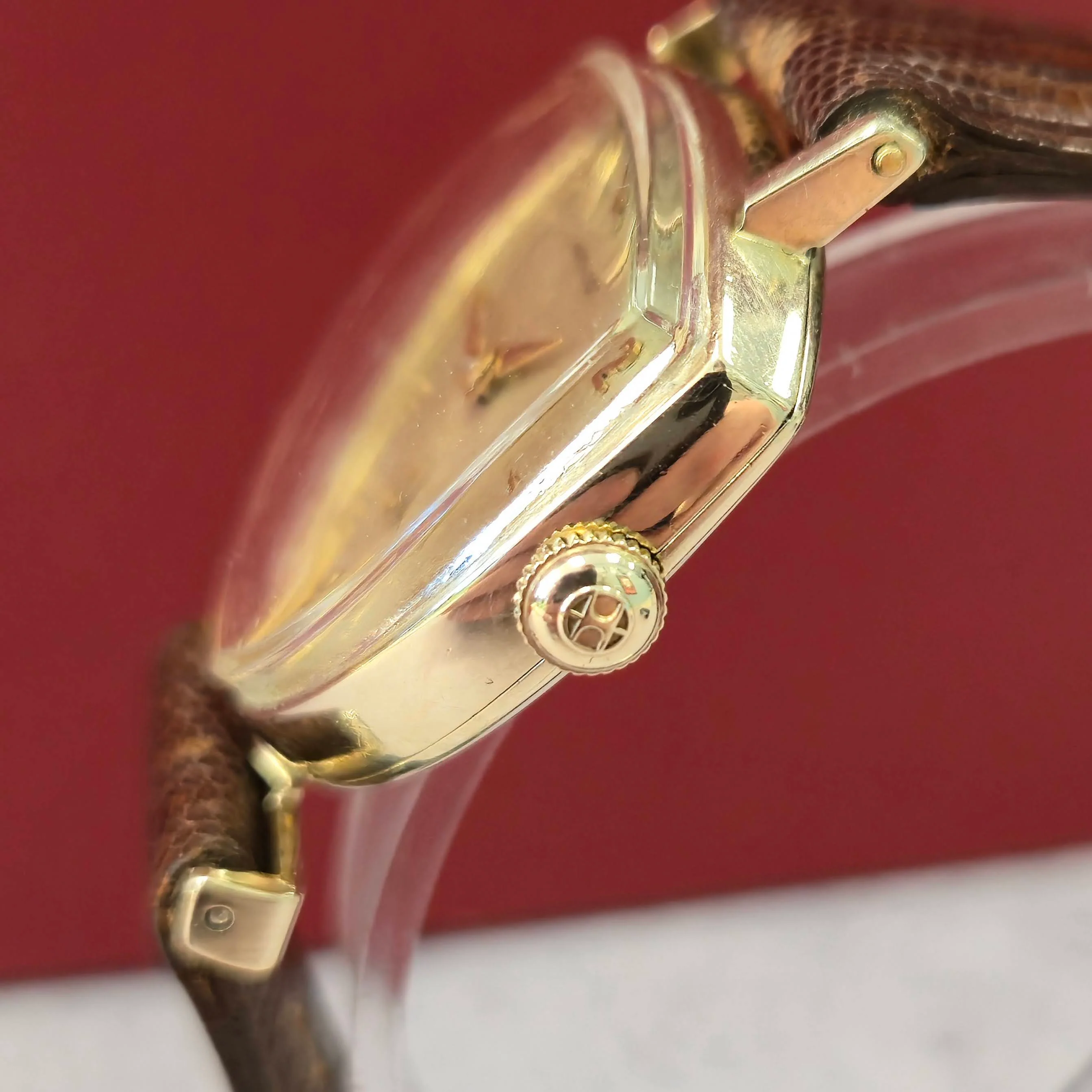Vintage Hamilton Thor Asymmetric Watch Grade 770 22 Jewels 10K GF USA Wristwatch - Image 5