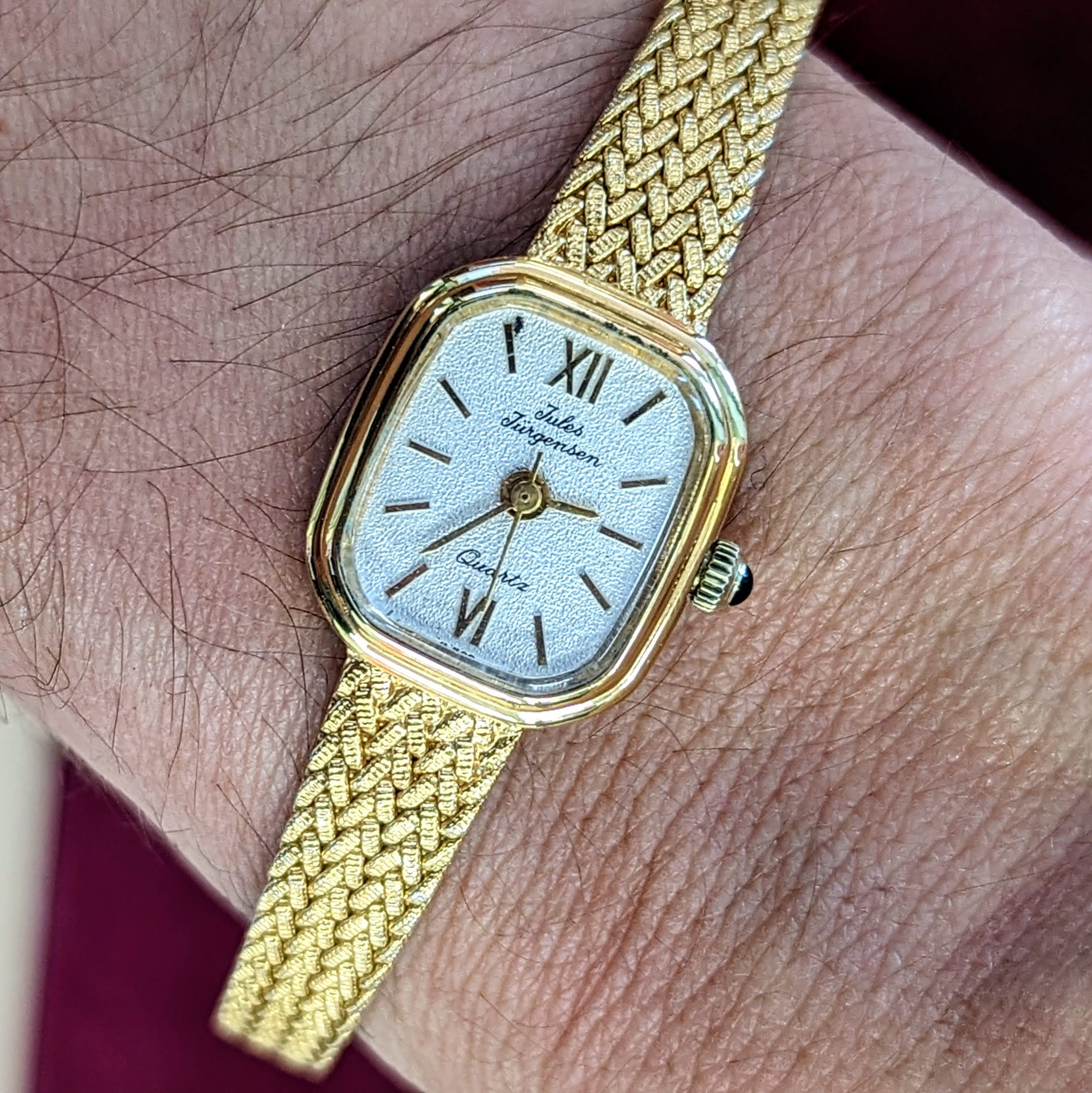 Vintage JULES JURGENSEN Ladies Wristwatch 6397 Quartz Watch - In Box & Papers! - Image 10