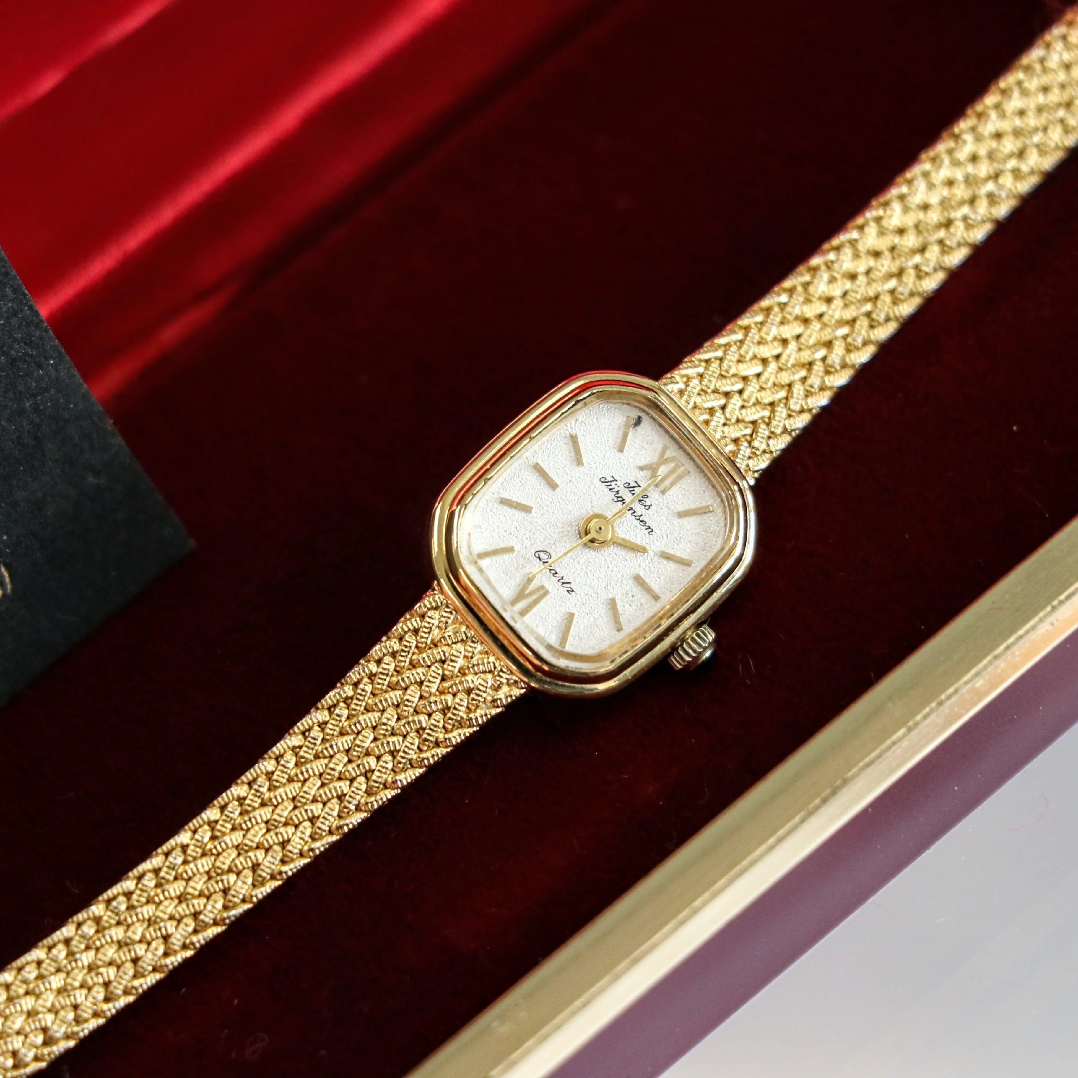 Vintage JULES JURGENSEN Ladies Wristwatch 6397 Quartz Watch - In Box & Papers! - Image 12