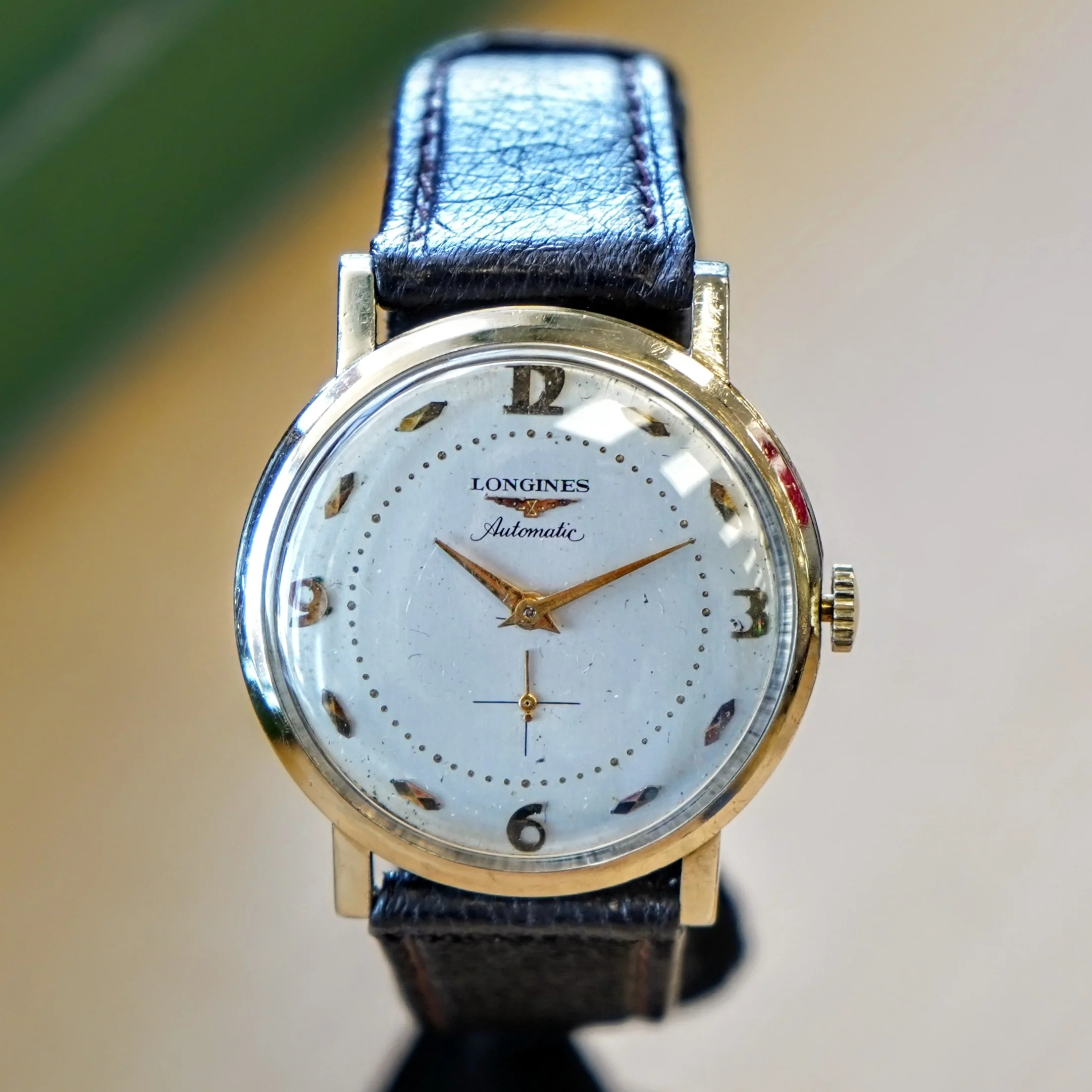 1955 LONGINES Automatic Watch 17 Jewels Ref. 2259-1 Cal. 19A Coin Case Design Wristwatch - Image 5