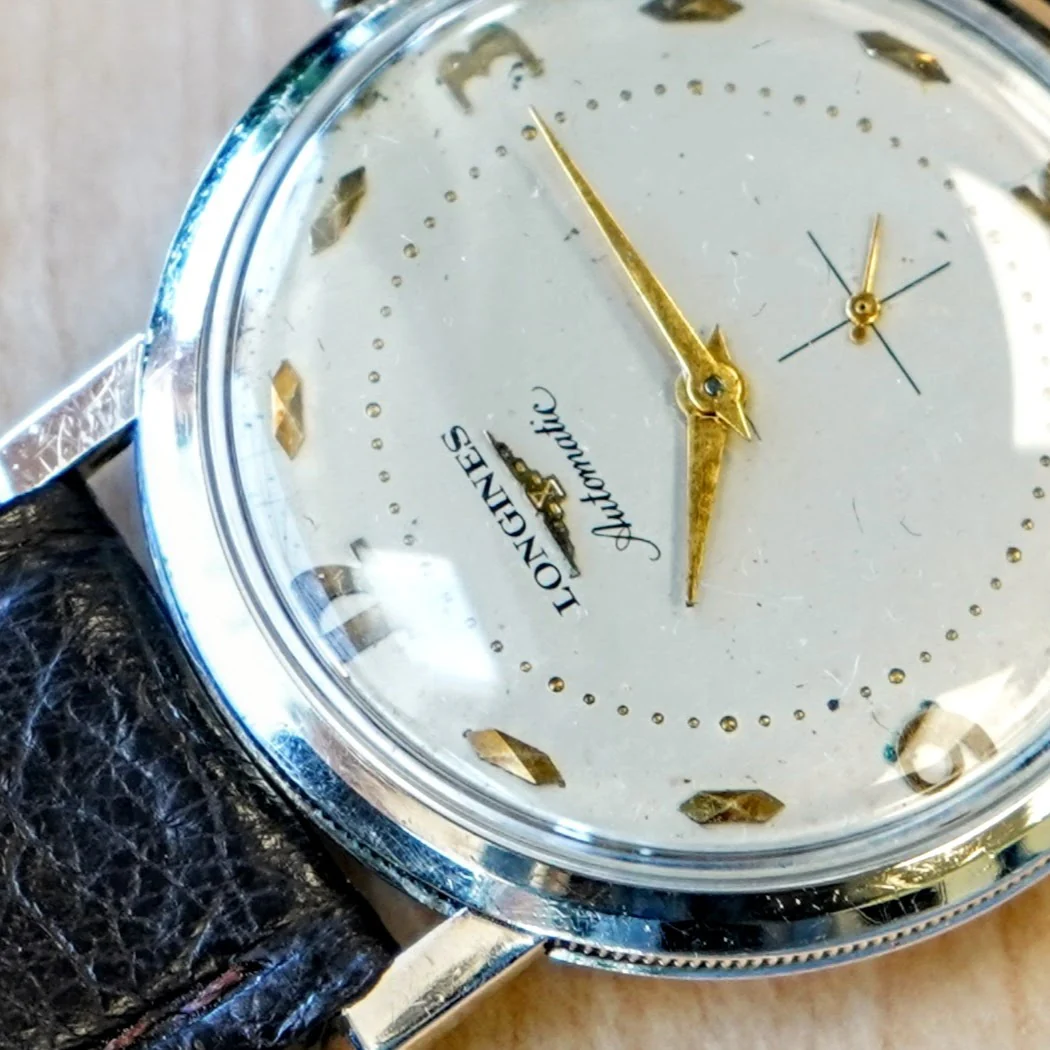 1955 LONGINES Automatic Watch 17 Jewels Ref. 2259-1 Cal. 19A Coin Case Design Wristwatch - Image 7