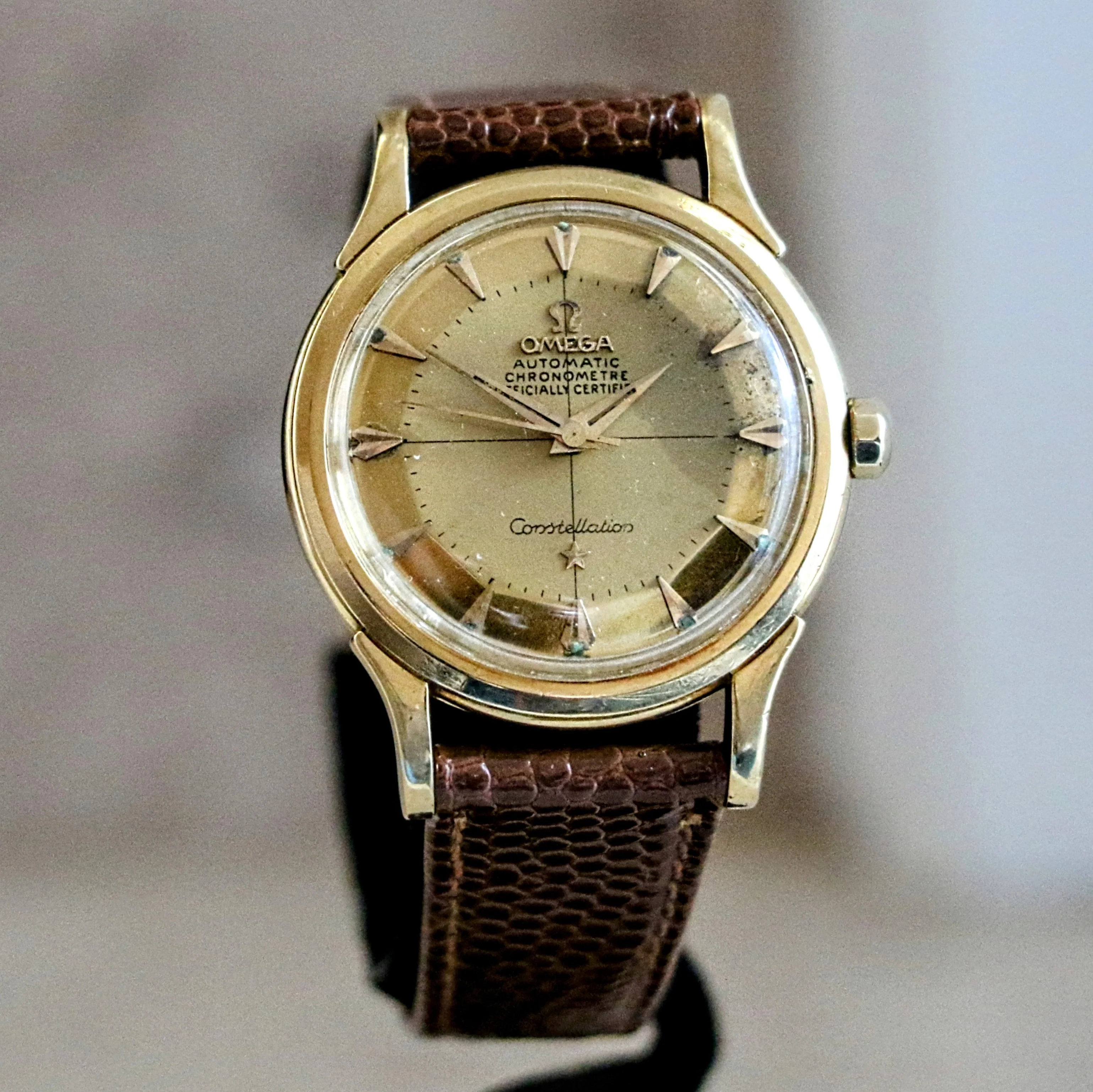 OMEGA Constellation 18K Gold Wristwatch Automatic Chronometre Officially Certified Watch Ref. 2852 2853 - Image 2