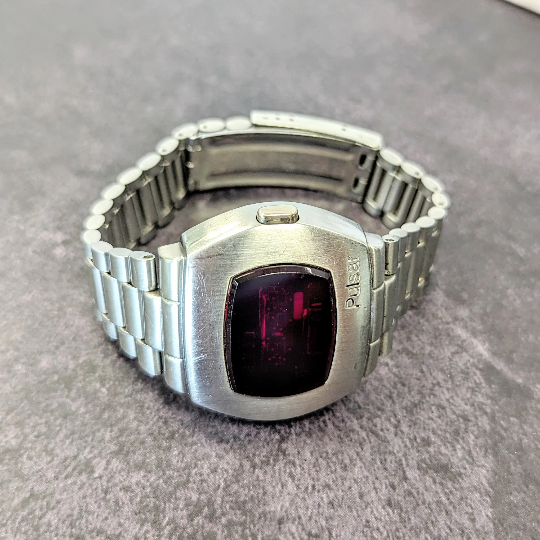 Vintage Pulsar P2 Digital LED Watch Time Computer Astronaut ALL S.S. Wristwatch - Image 11