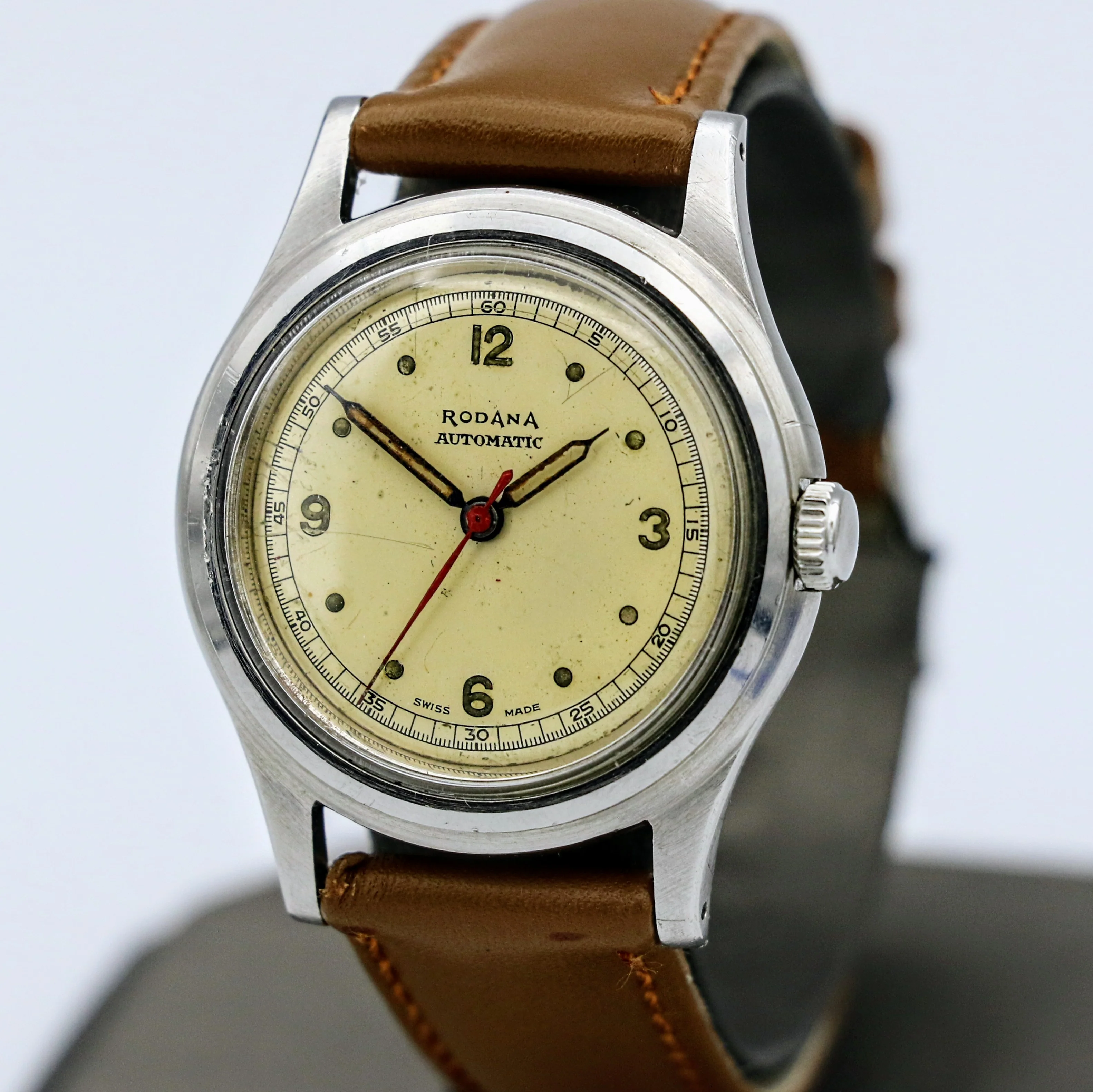 Vintage RODANA SWISS Automatic Wristwatch Waterproof Antimagnetic Shock Absorber Watch - Image 3
