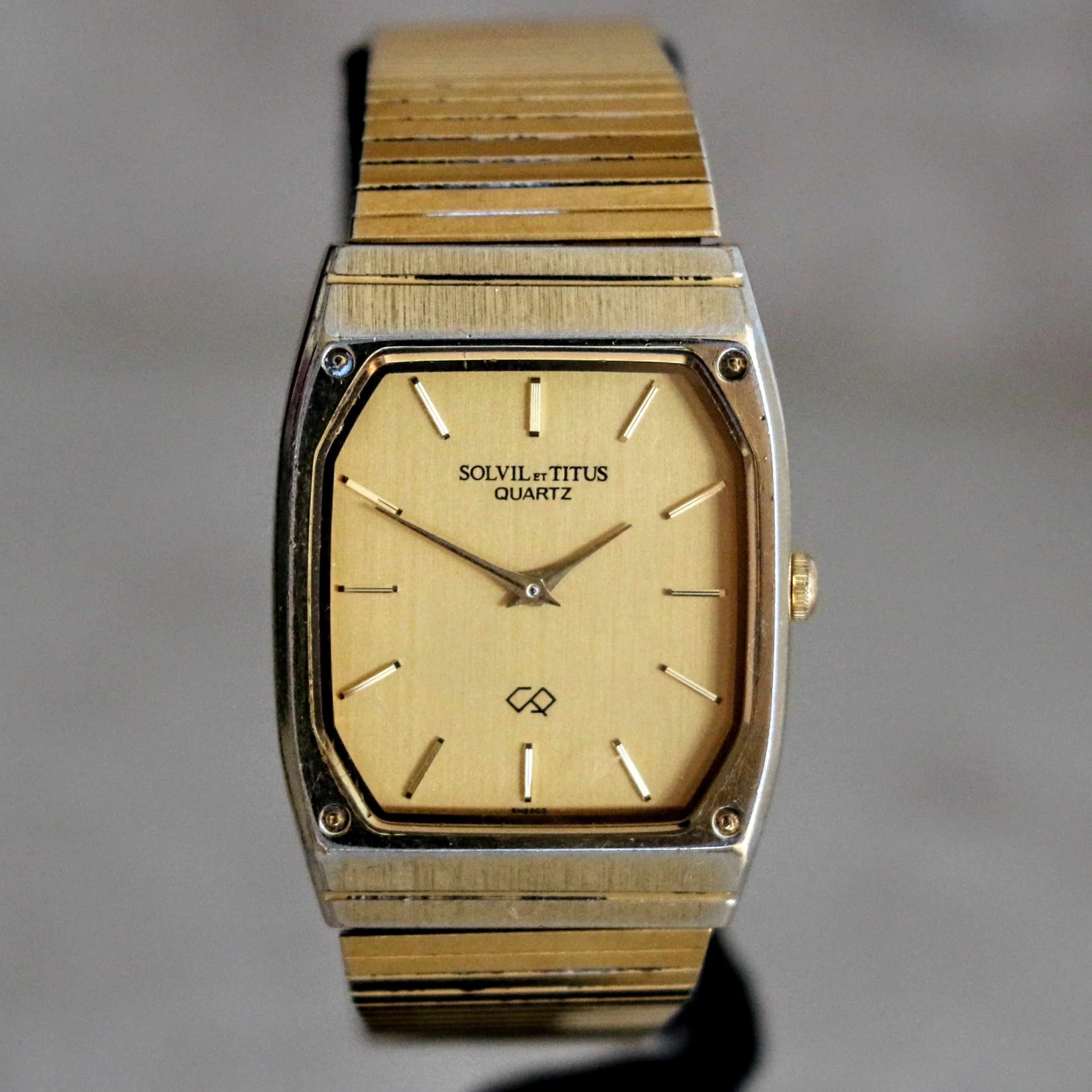 Vintage SOLVIL et TITUS Wristwatch Dress Quartz Watch SS Back - SM8605 413594 - Image 4