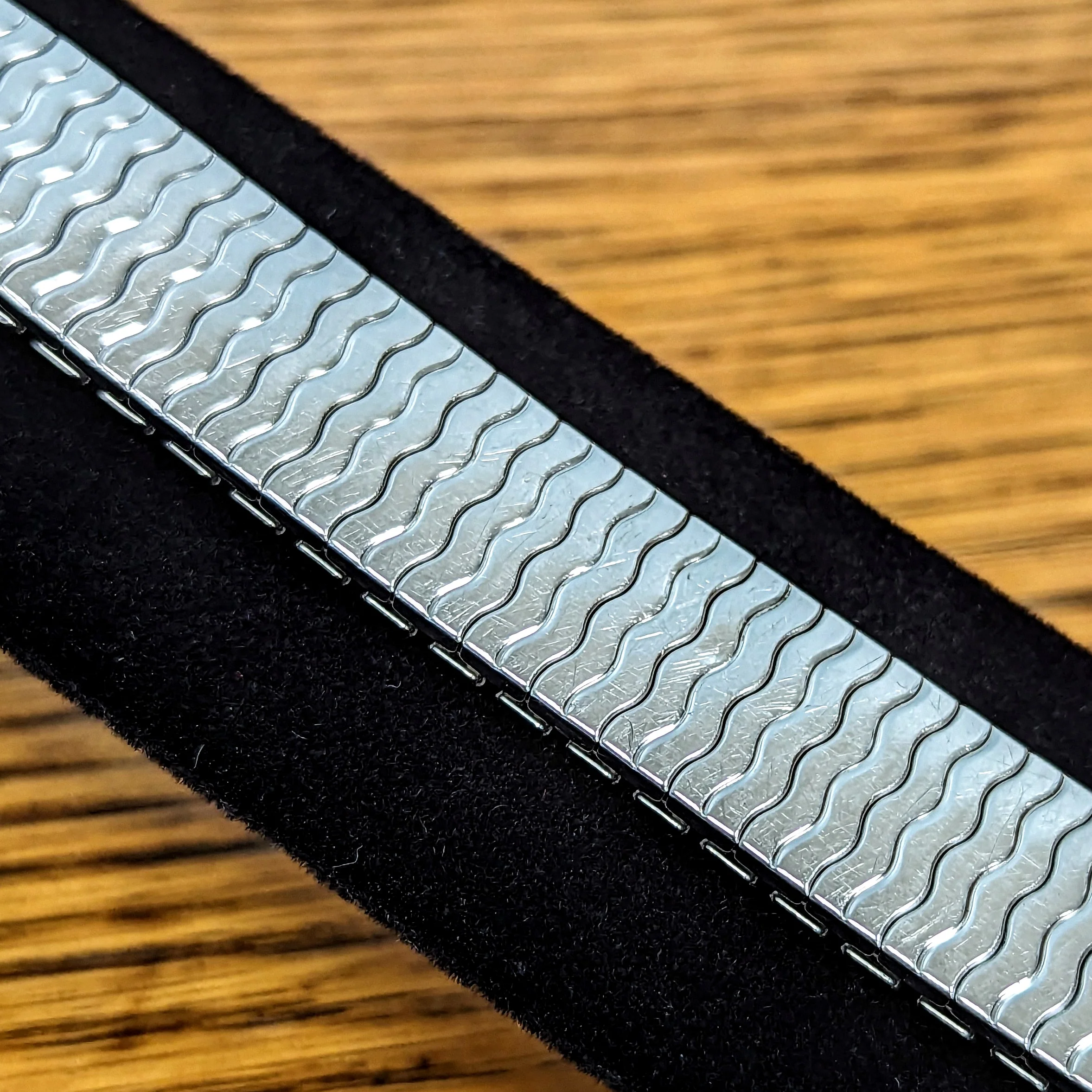 Vintage SPEIDEL 15mm Twist-O-Flex Watchband Expansion Bracelet ALL Stainless-Steel - Image 3