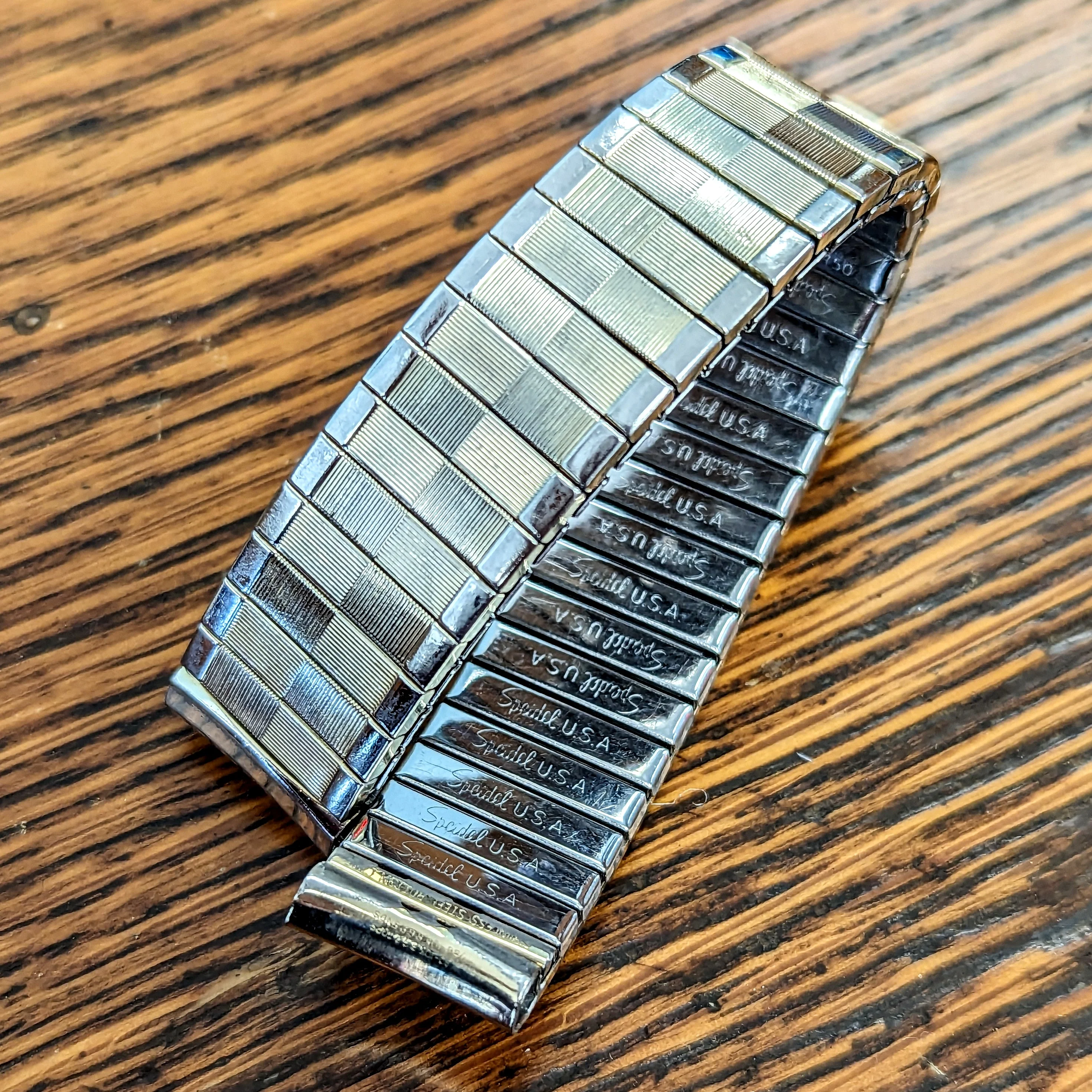 Vintage SPEIDEL U.S.A. 15mm Twist-O-Flex Watchband Expansion Bracelet 10K RGP - Image 4