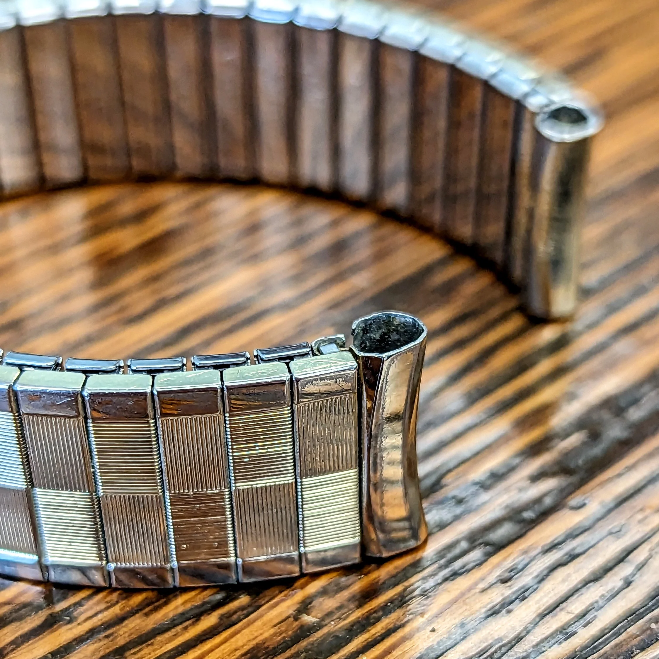 Vintage SPEIDEL U.S.A. 15mm Twist-O-Flex Watchband Expansion Bracelet 10K RGP - Image 5