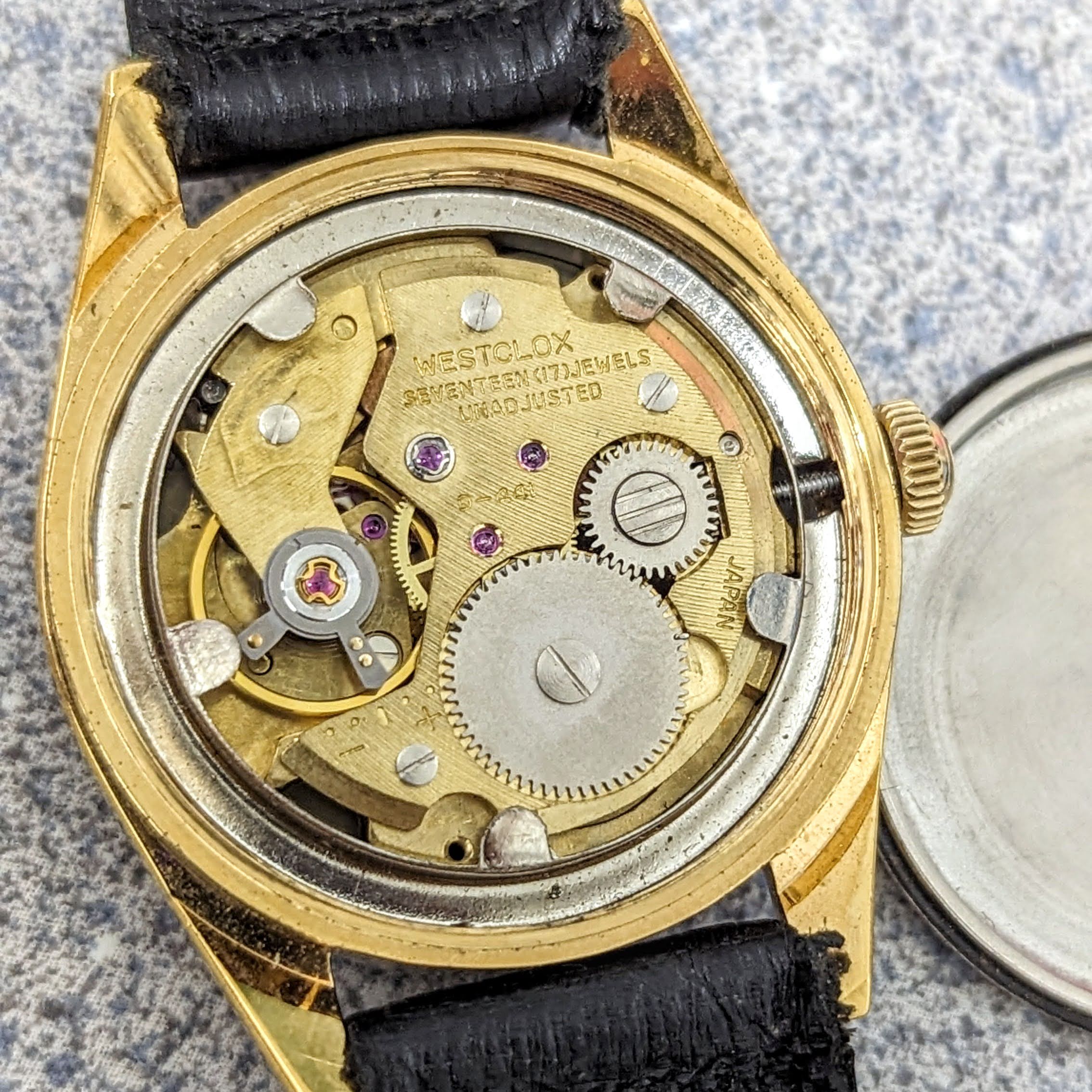 Vintage WESTCLOX Waterproof Wristwatch 17 Jewels Cal. D-441 Date Indicator Watch - Image 11
