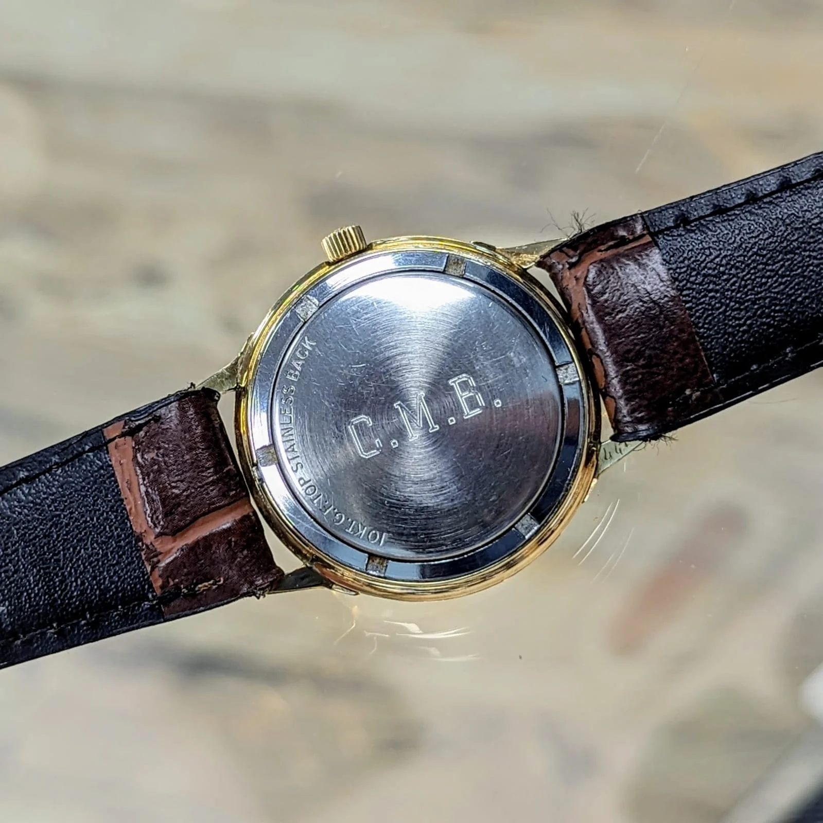 Vintage WITTNAUER Automatic Watch 34mm Dress Swiss Wristwatch 14K GF - Image 12