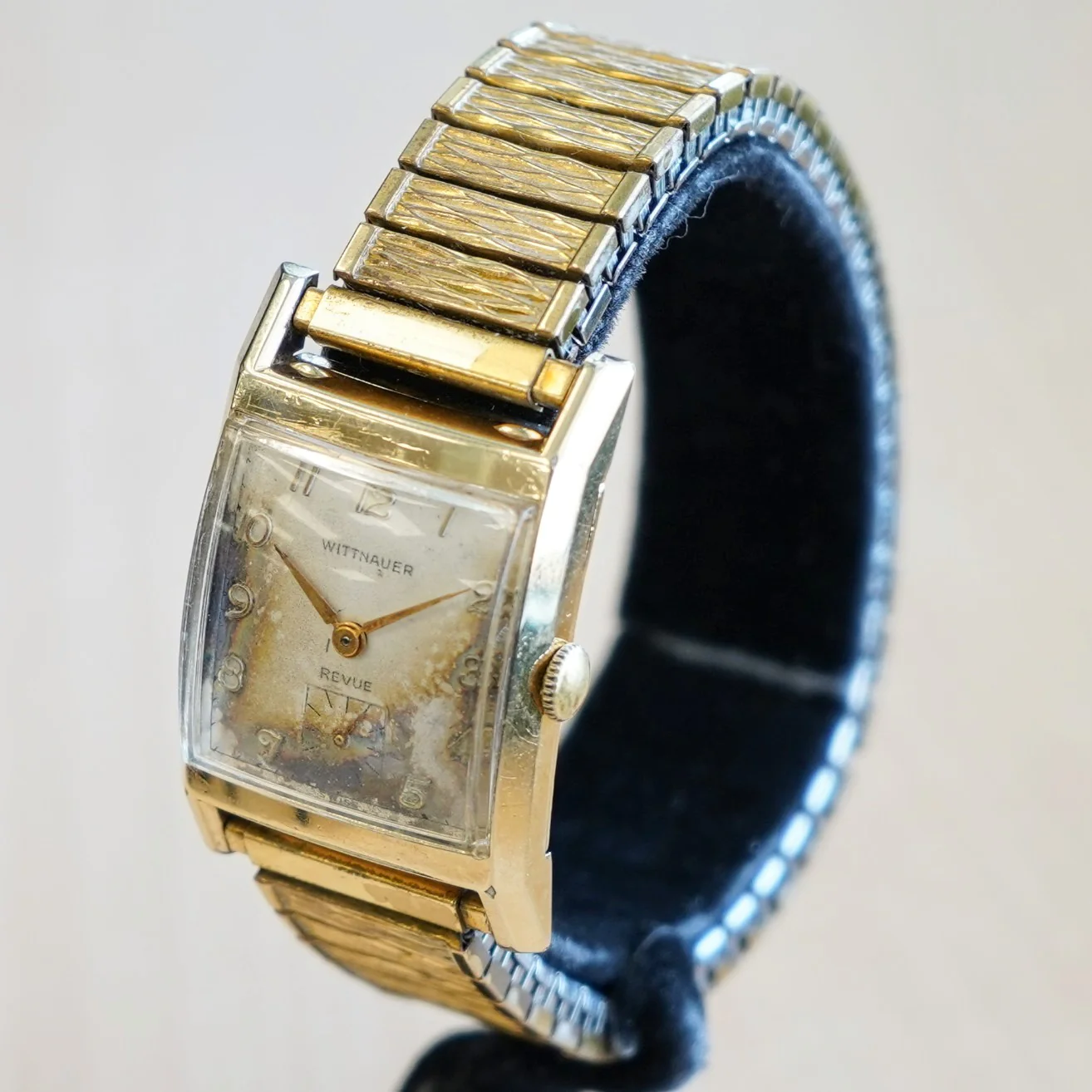 Vintage WITTNAUER Revue Mechanical Watch 17 Jewels Cal. Revue 79 Wristwatch - Image 5