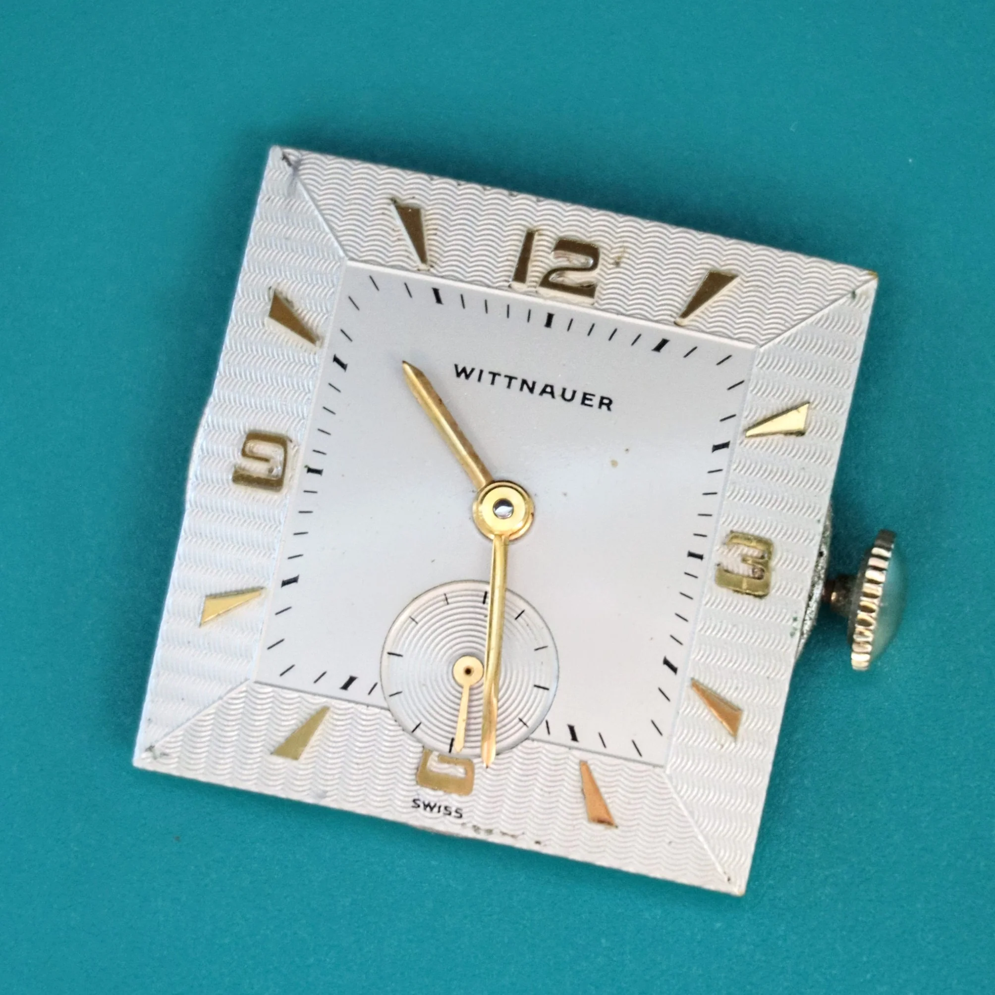 Vintage WITTNAUER Watch 17 Jewels Cal. REVUE 76/3 10K Yellow G.F. - In BOX! Swiss Wristwatch - Image 11