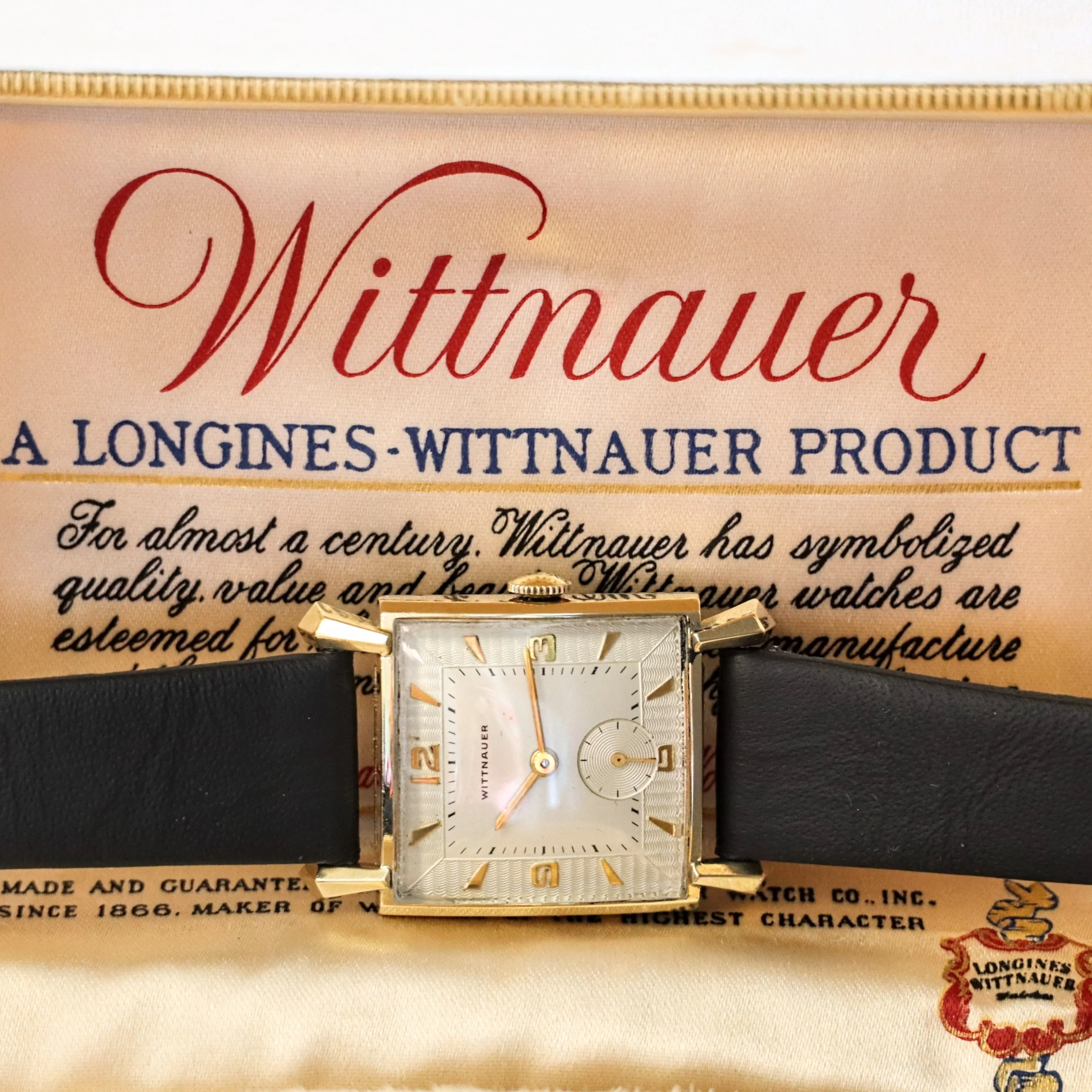 Vintage WITTNAUER Watch 17 Jewels Cal. REVUE 76/3 10K Yellow G.F. - In BOX! Swiss Wristwatch - Image 7