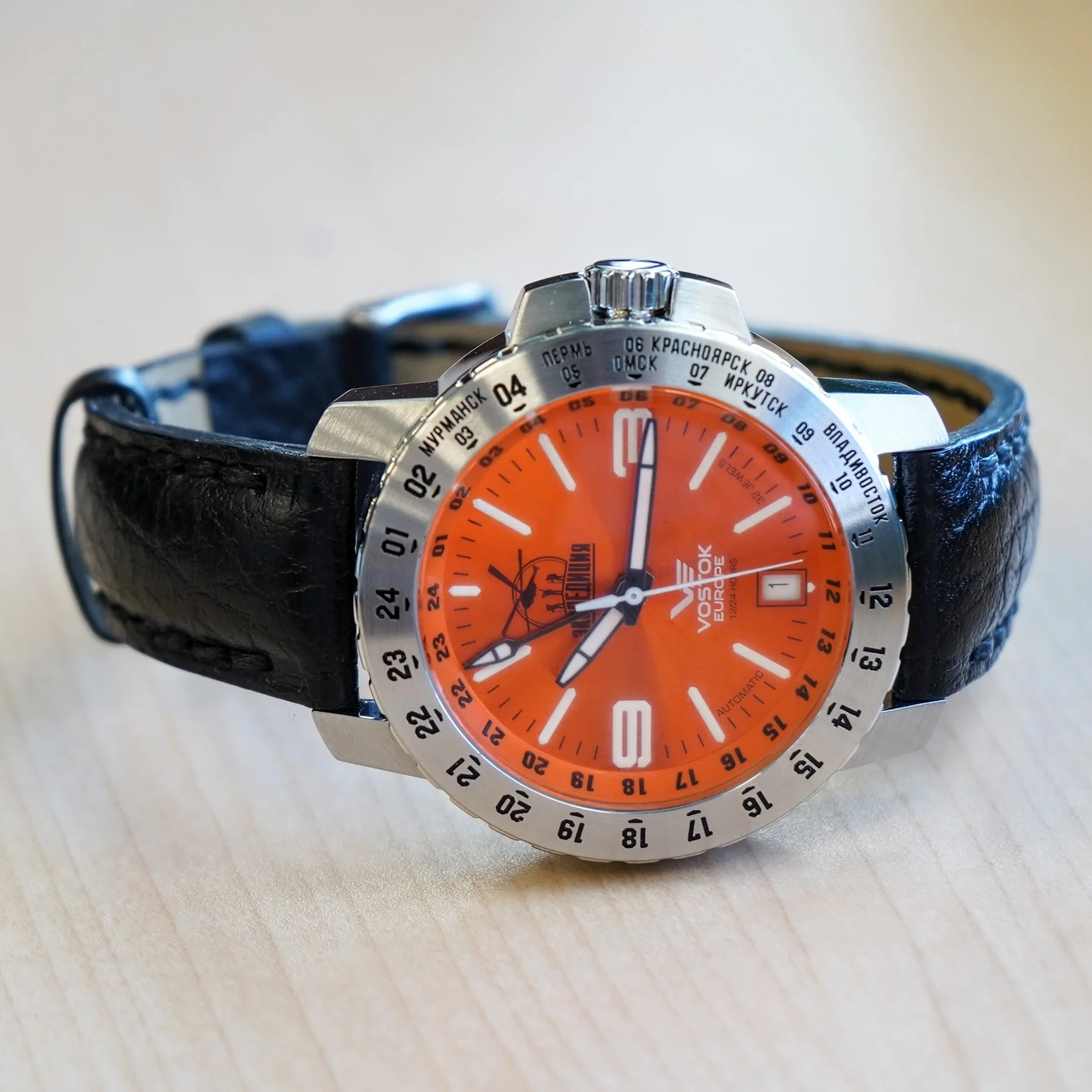 VOSTOK-EUROPE Expedition GMT Watch 2006 Trophy Automatic Limited Edition Watch 32 Jewels - Box & Papers! - Image 9