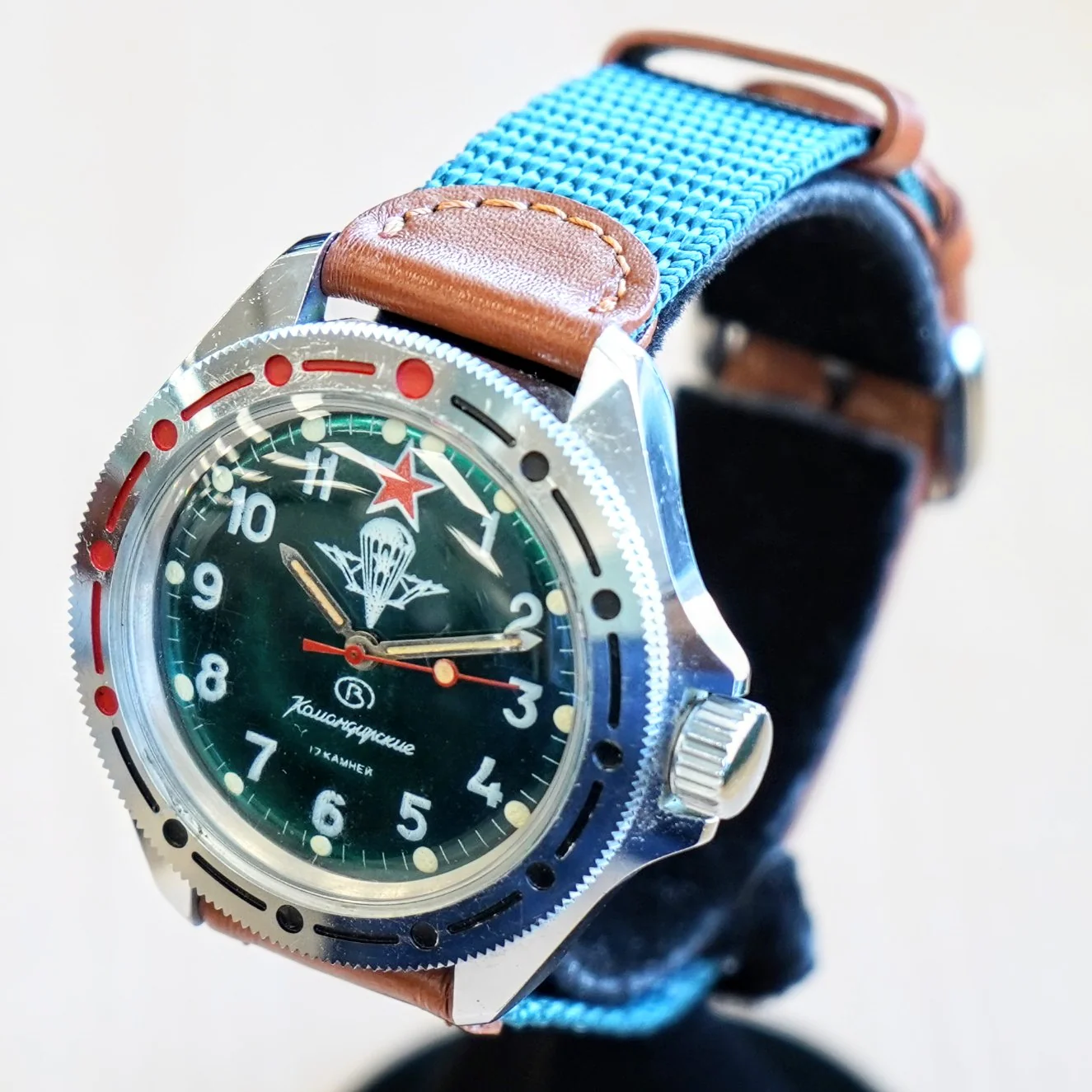 VOSTOK Komandirskie Commander Mechanical Watch 17 Jewels Wristwatch NOS - Image 4