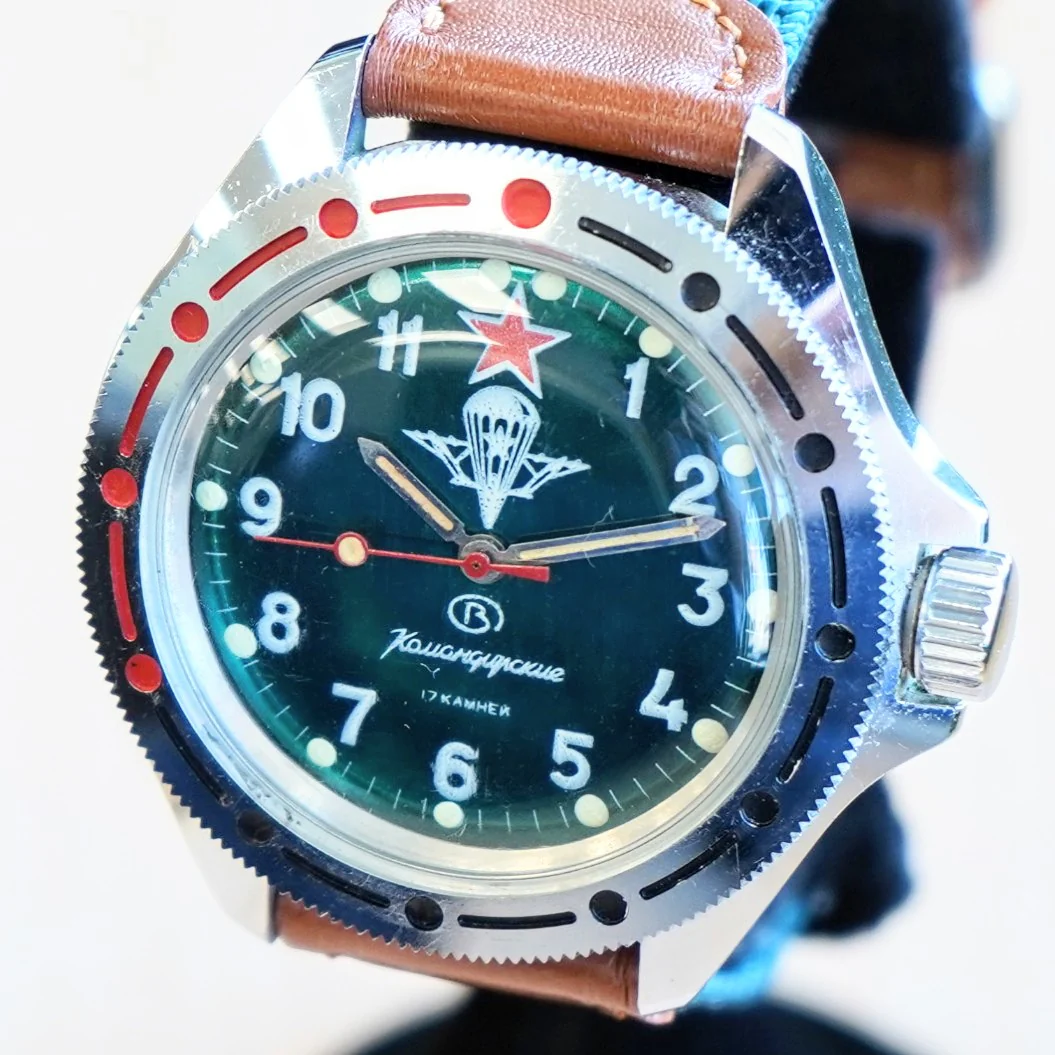 VOSTOK Komandirskie Commander Mechanical Watch 17 Jewels Wristwatch NOS - Image 5