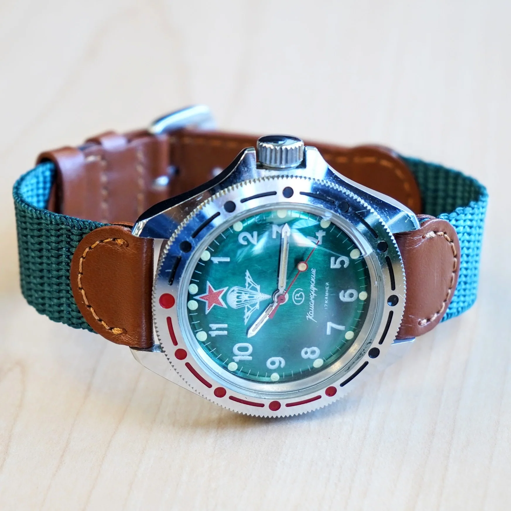 VOSTOK Komandirskie Commander Mechanical Watch 17 Jewels Wristwatch NOS - Image 7