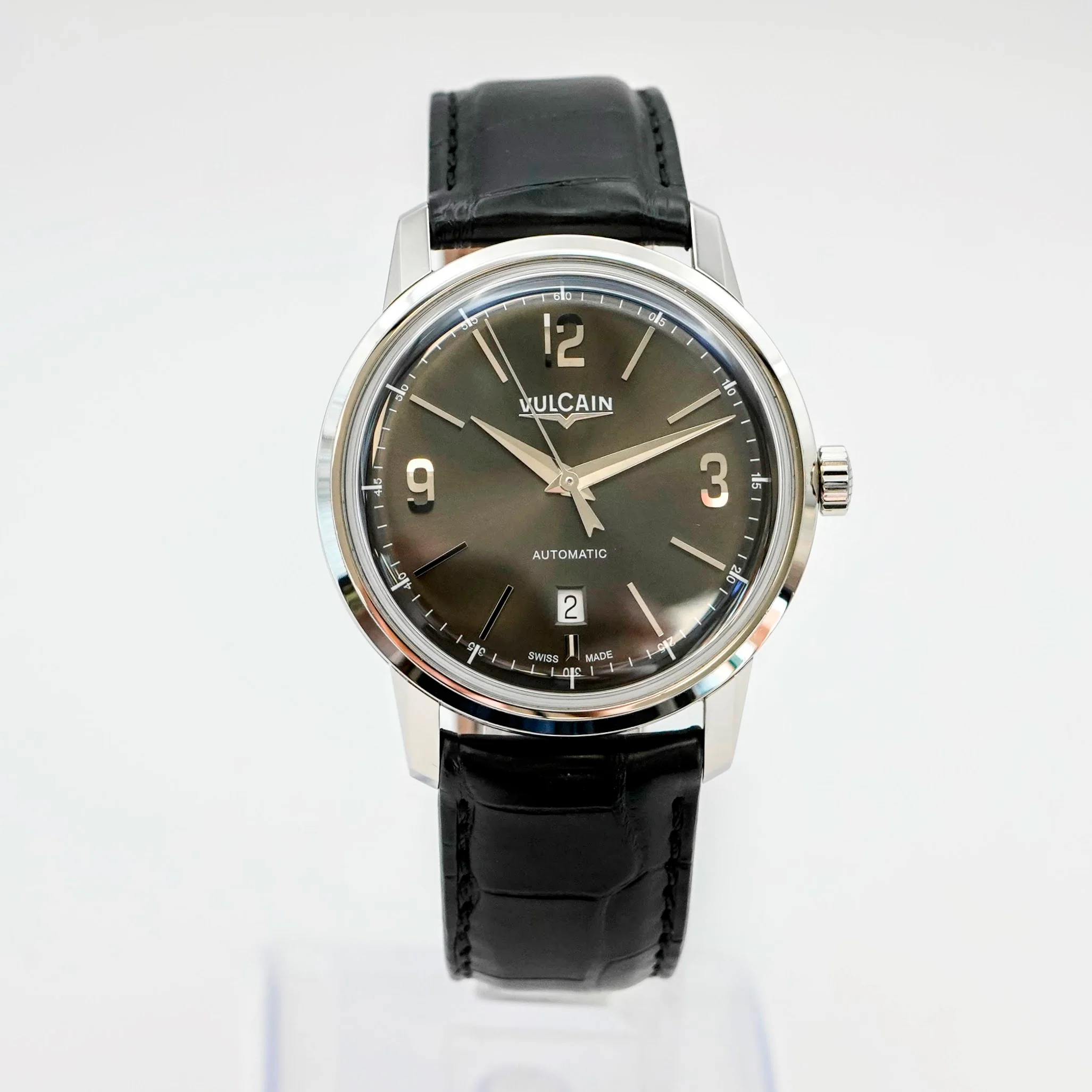 Vulcain 50s Presidents' Classic Watch Auto 560156 Date 42mm S.S. ALL Original - B&P - Image 4