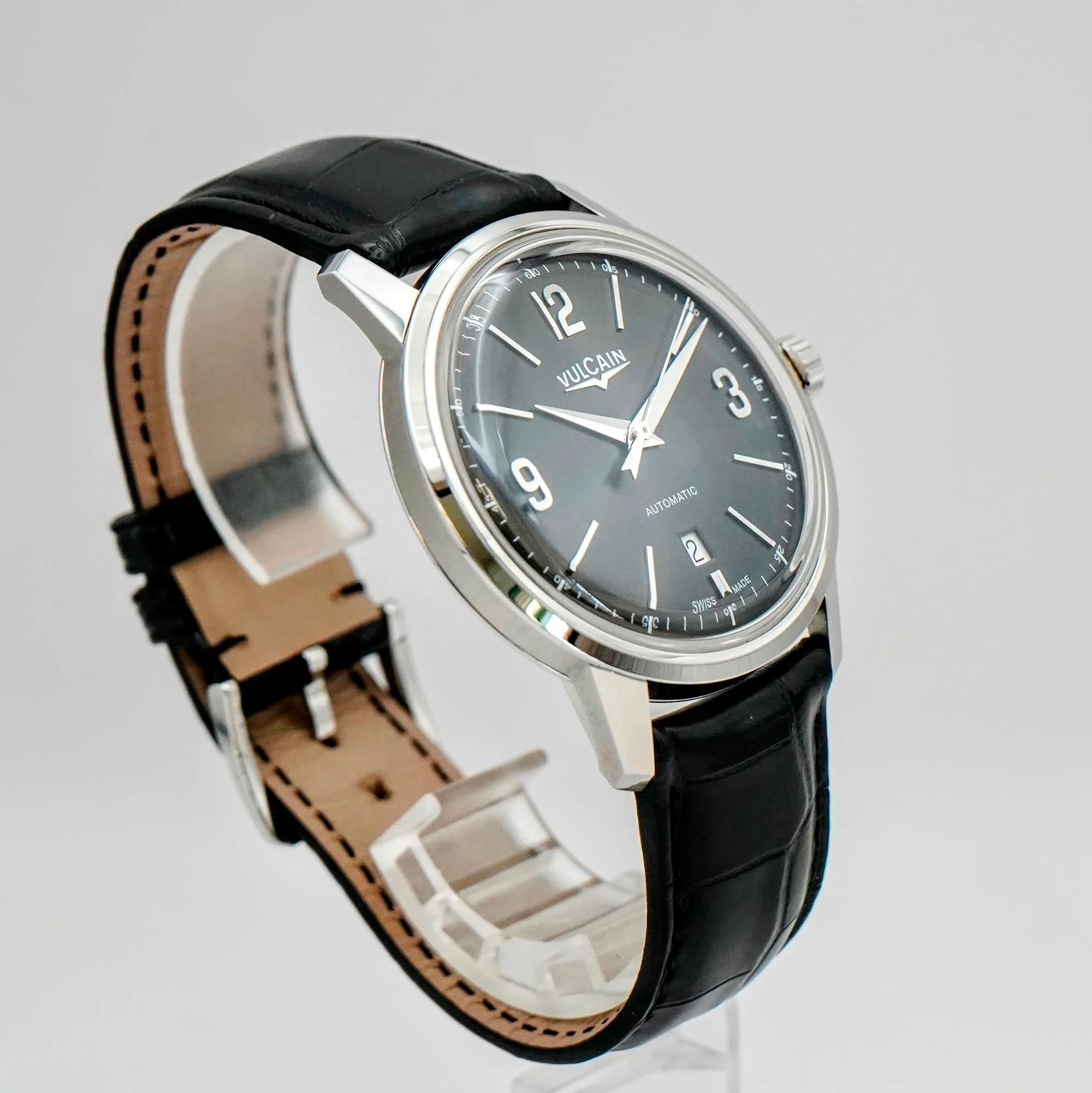 Vulcain 50s Presidents' Classic Watch Auto 560156 Date 42mm S.S. ALL Original - B&P - Image 5
