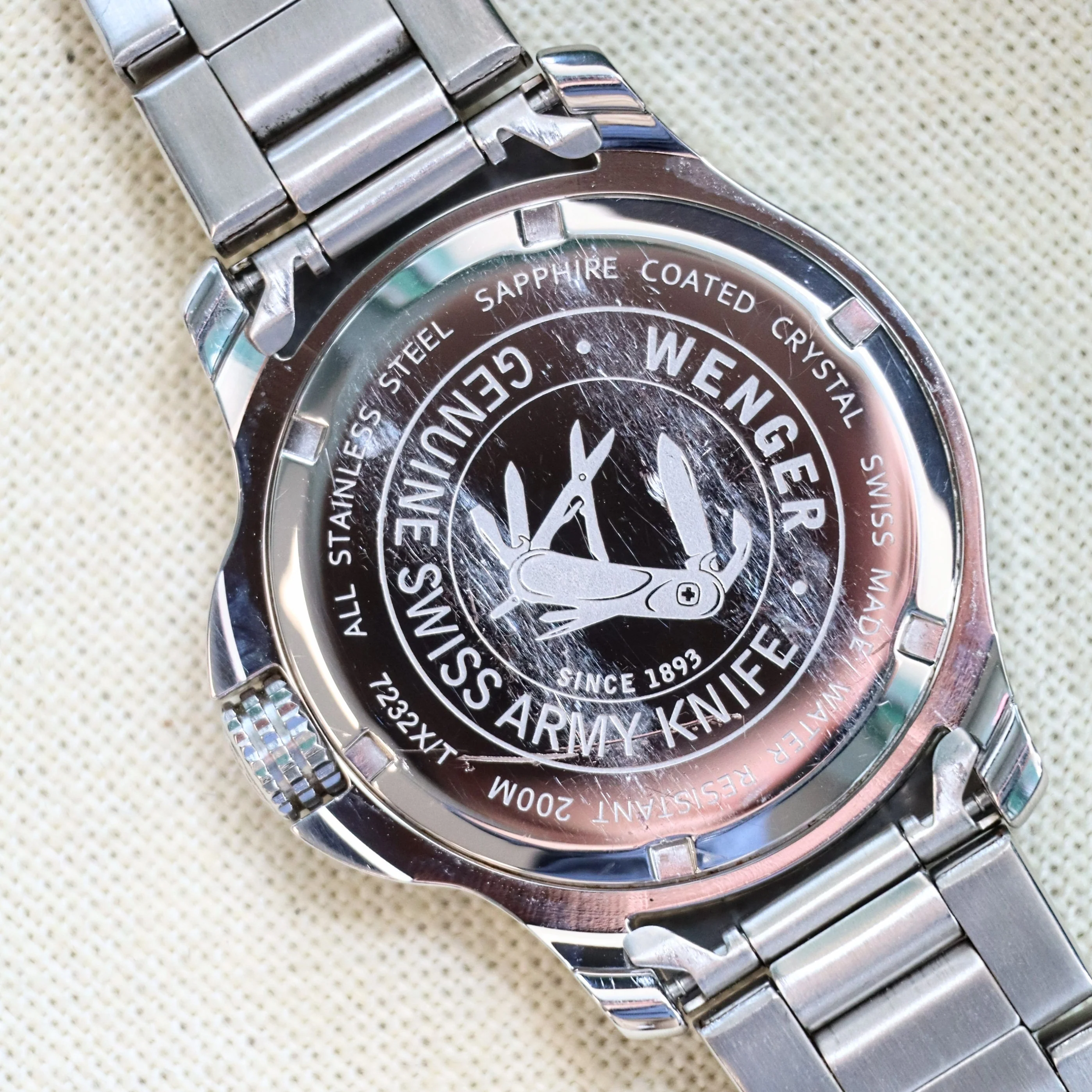 WENGER Swiss Army Diver Watch Date Indicator Swiss Quartz Wristwatch ALL S.S. Ref. 723XT - Image 12