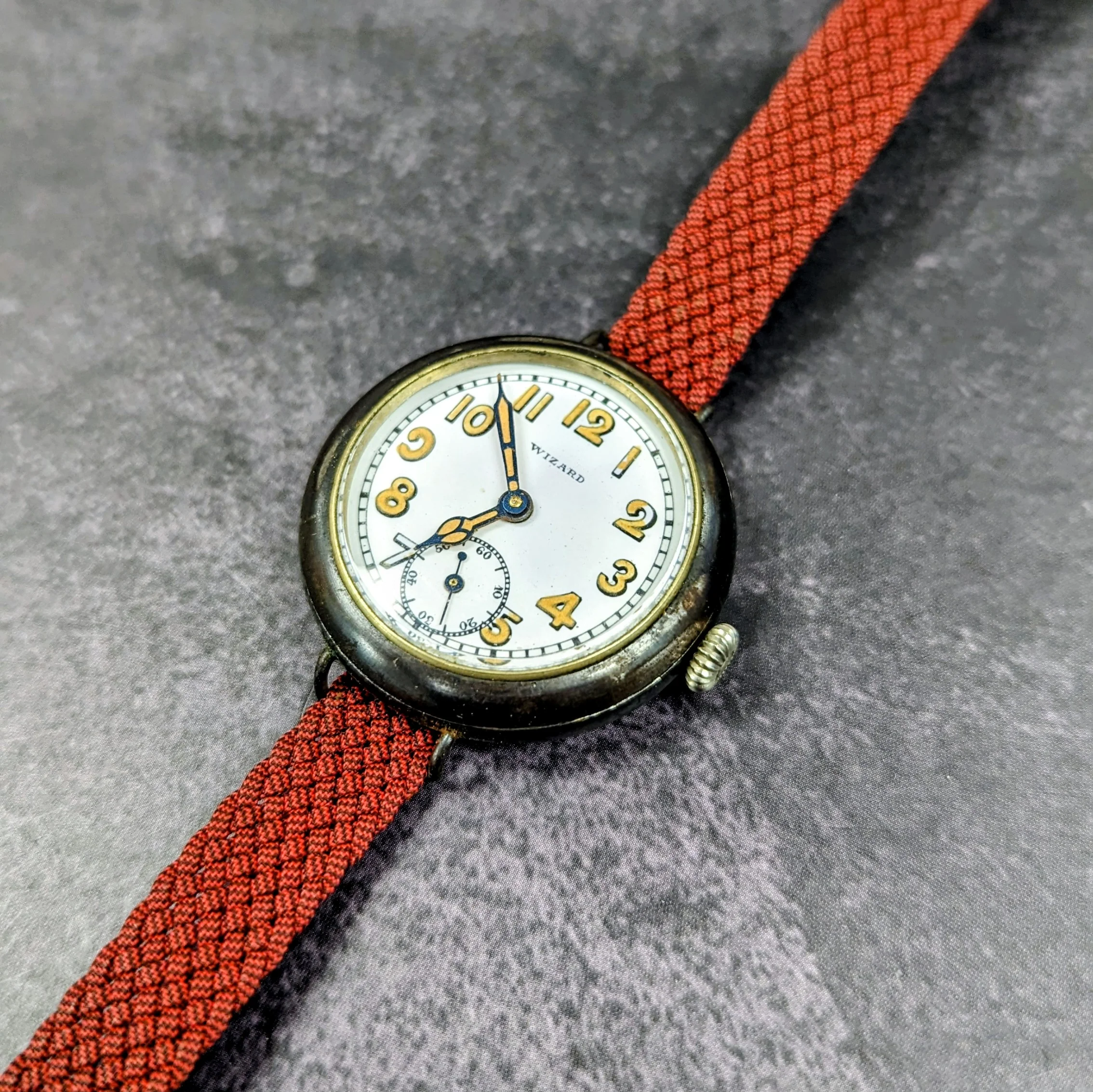 Vintage Wizard Trench Watch Swiss Made Military WWI Wristwatch - Image 10