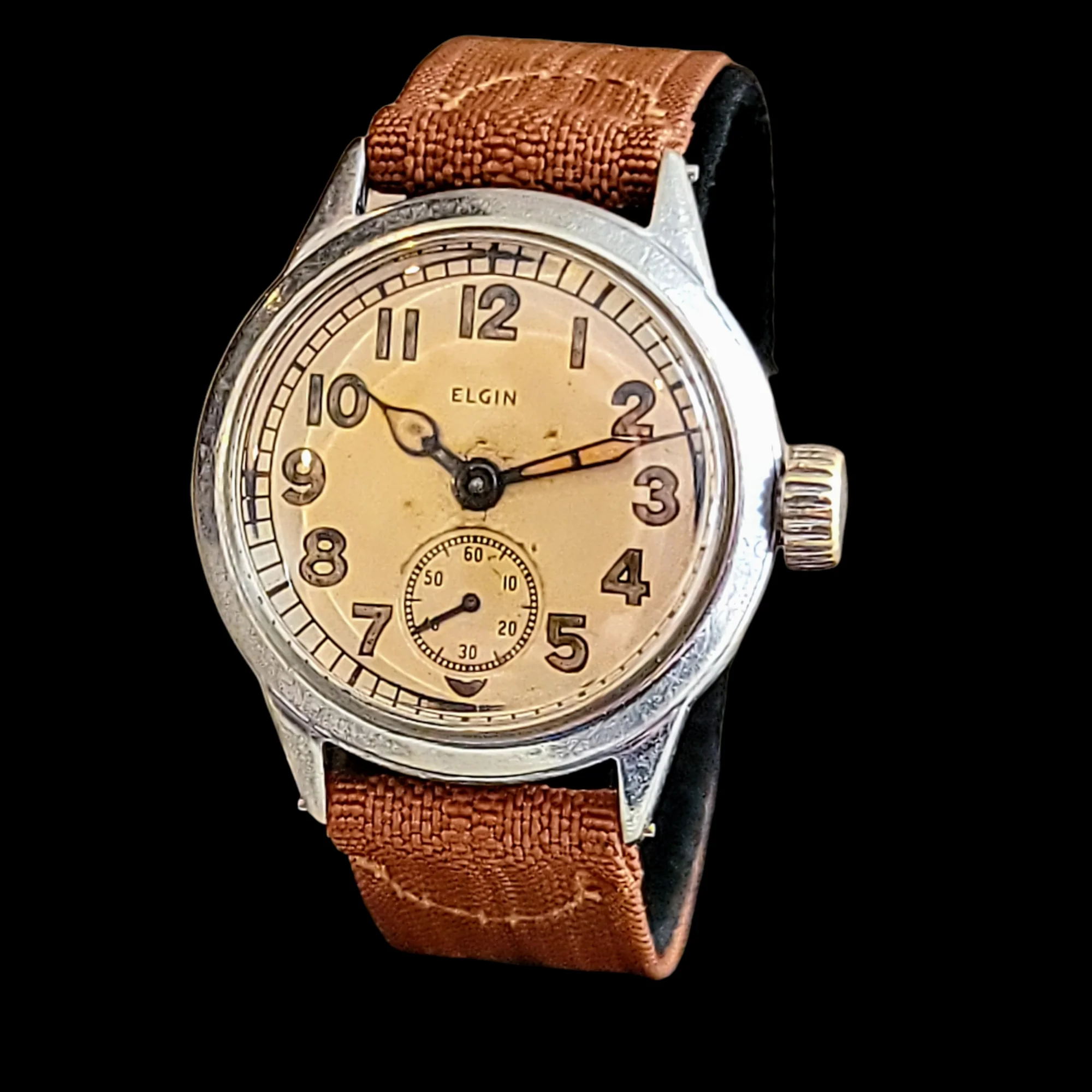 WWII Military ELGIN Wristwatch - General Service Watch ORD. DEPT. U.S.A. 1944 - Image 10