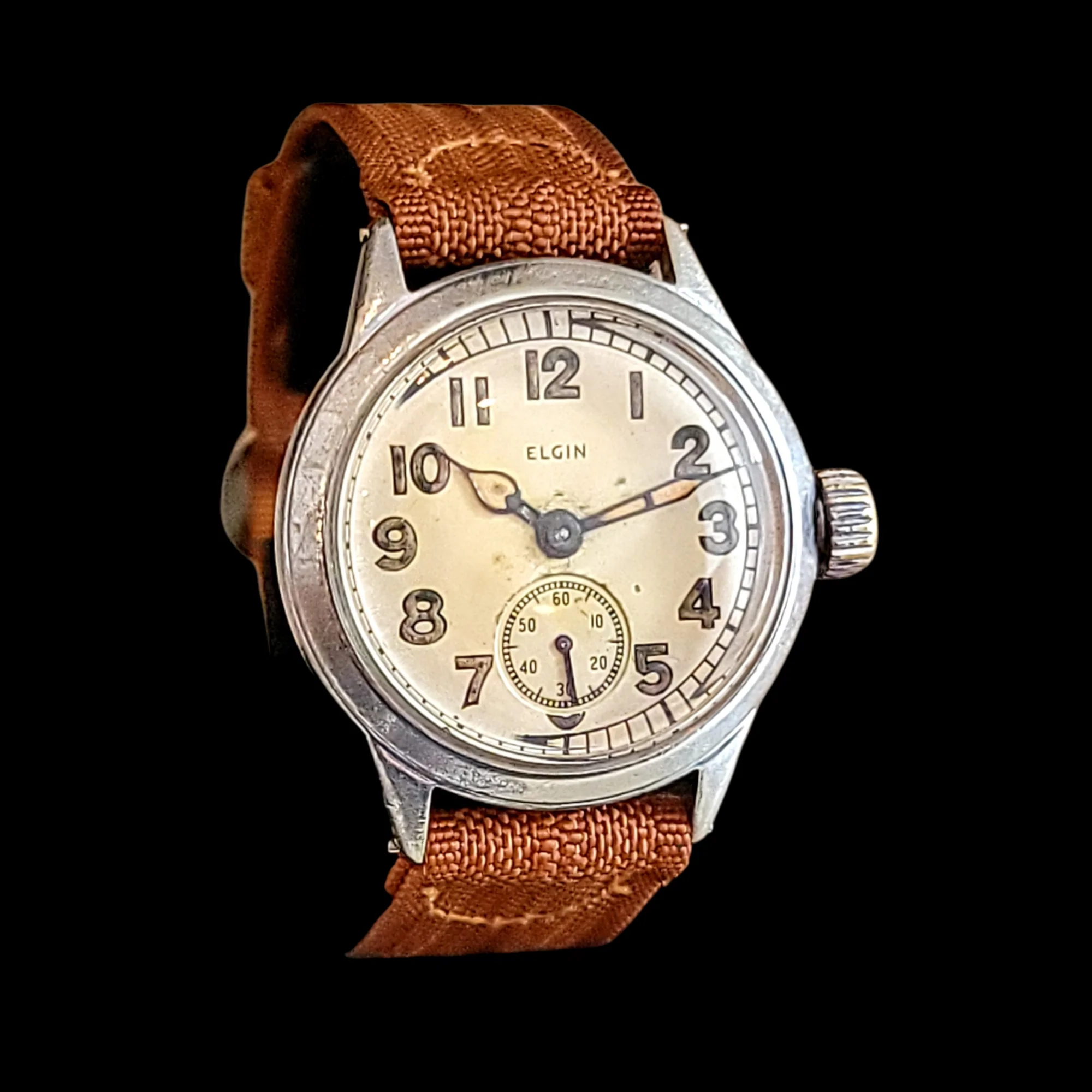 WWII Military ELGIN Wristwatch - General Service Watch ORD. DEPT. U.S.A. 1944 - Image 11