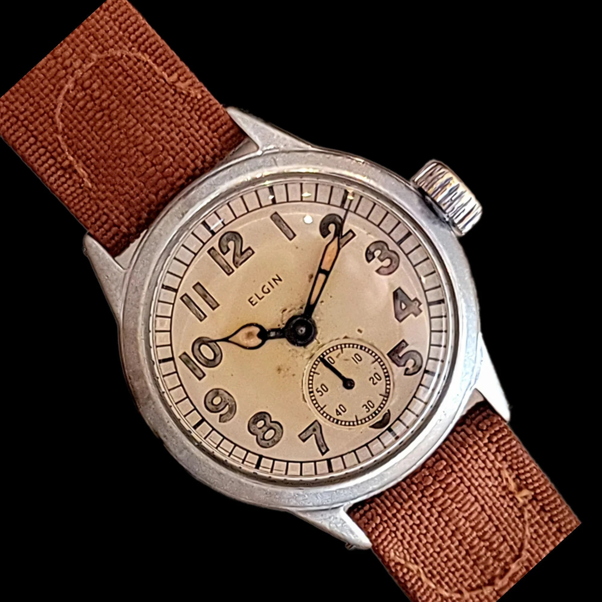 WWII Military ELGIN Wristwatch - General Service Watch ORD. DEPT. U.S.A. 1944 - Image 17