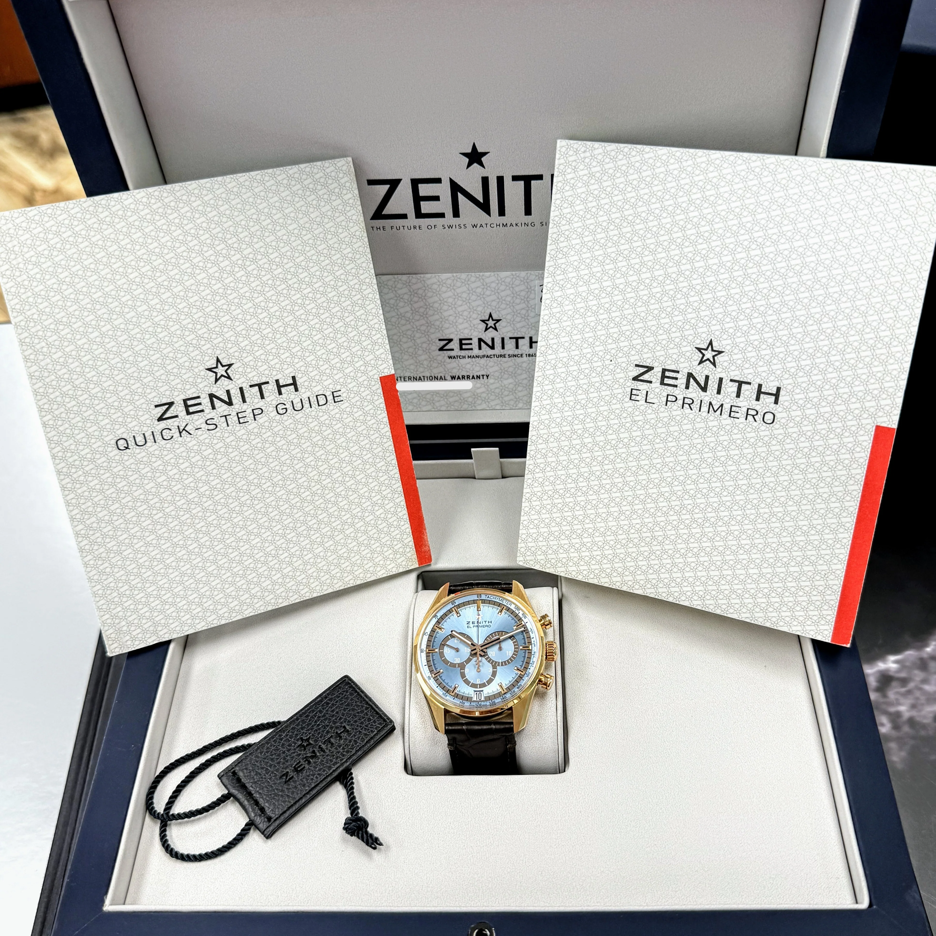 ZENITH El Primero Chronograph 18K Rose Gold Watch 42mm Limited Edition Wristwatch Ref. 18.2045.400 - Image 3