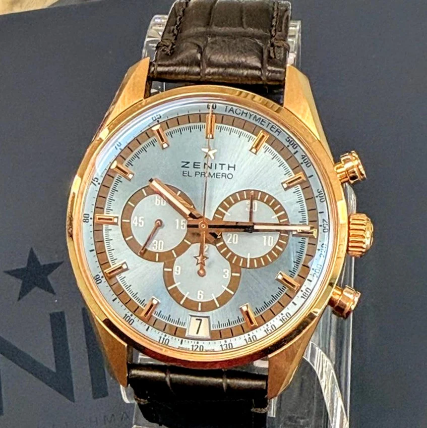 ZENITH El Primero Chronograph 18K Rose Gold Watch 42mm Limited Edition Wristwatch Ref. 18.2045.400 - Image 4